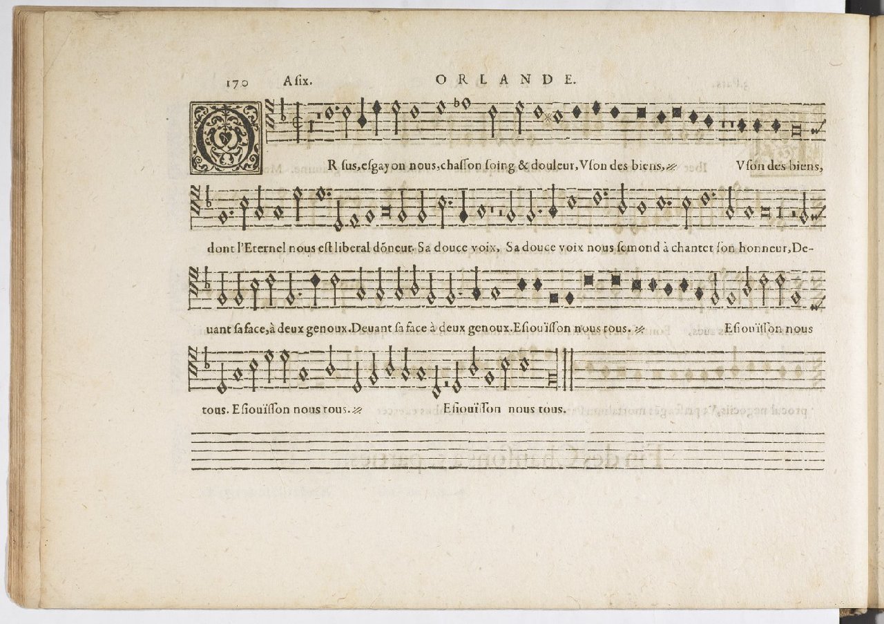 1594 - Paul Marceau - Trésor de musique d&#039;Orlande de Lassus, Superius, Bassus, Tenor, Quinta pars - BnF