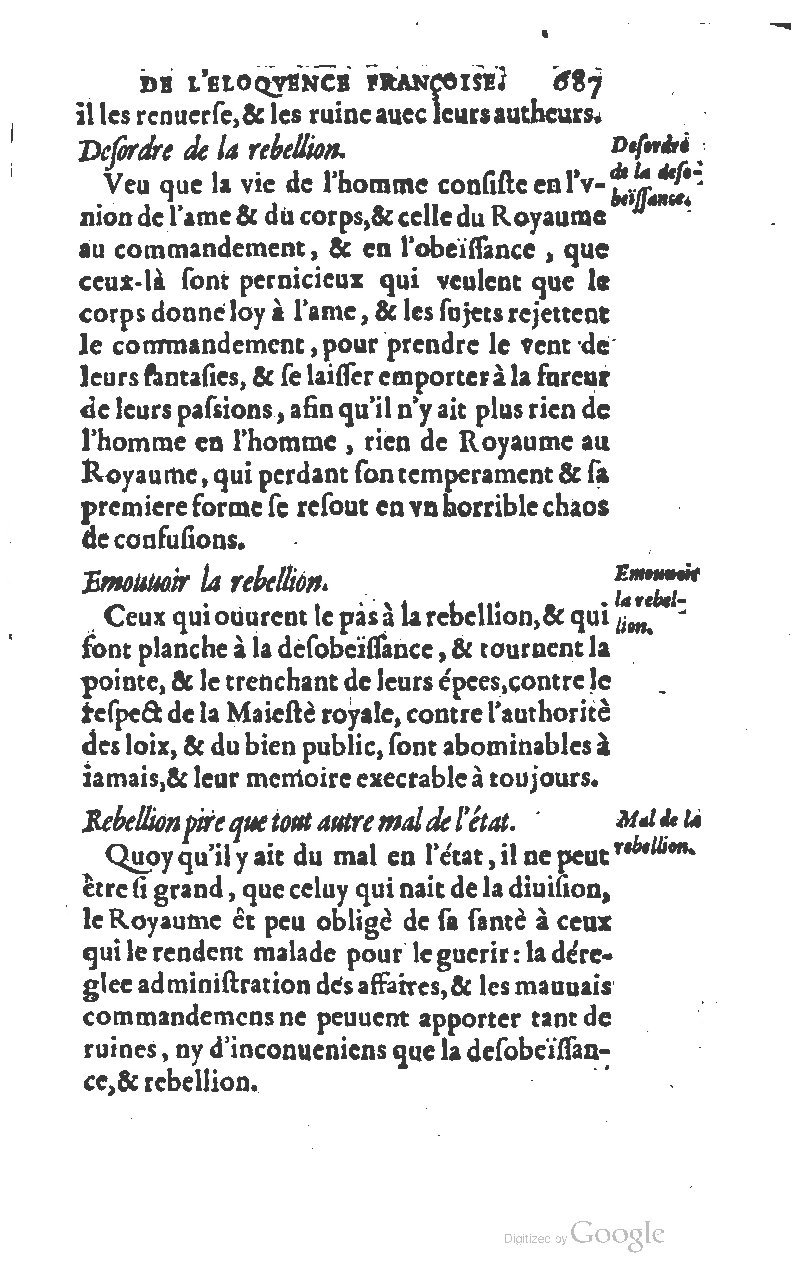 1610 - Louis Coste - Trésor de l’éloquence française (Seconde partie) - BM Lyon