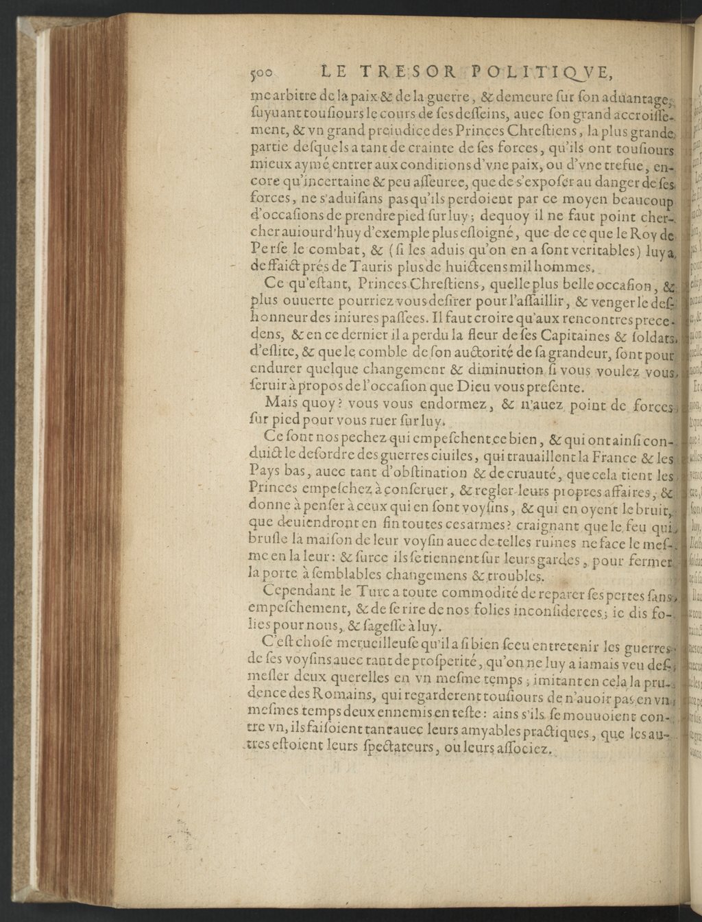 1608 - Nicolas Du Fossé - Trésor politique - BnF Tolbiac