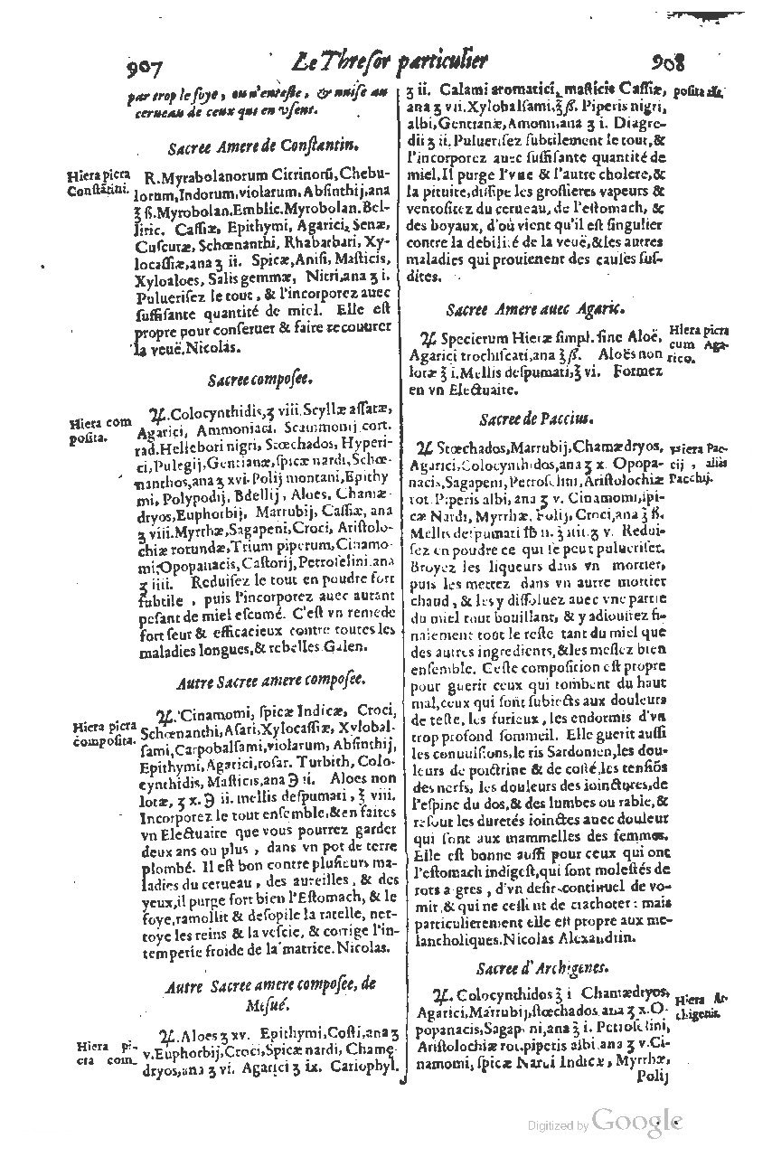 1616 - Étienne Gamonet - Grand trésor ou dispensaire - BSB Munich