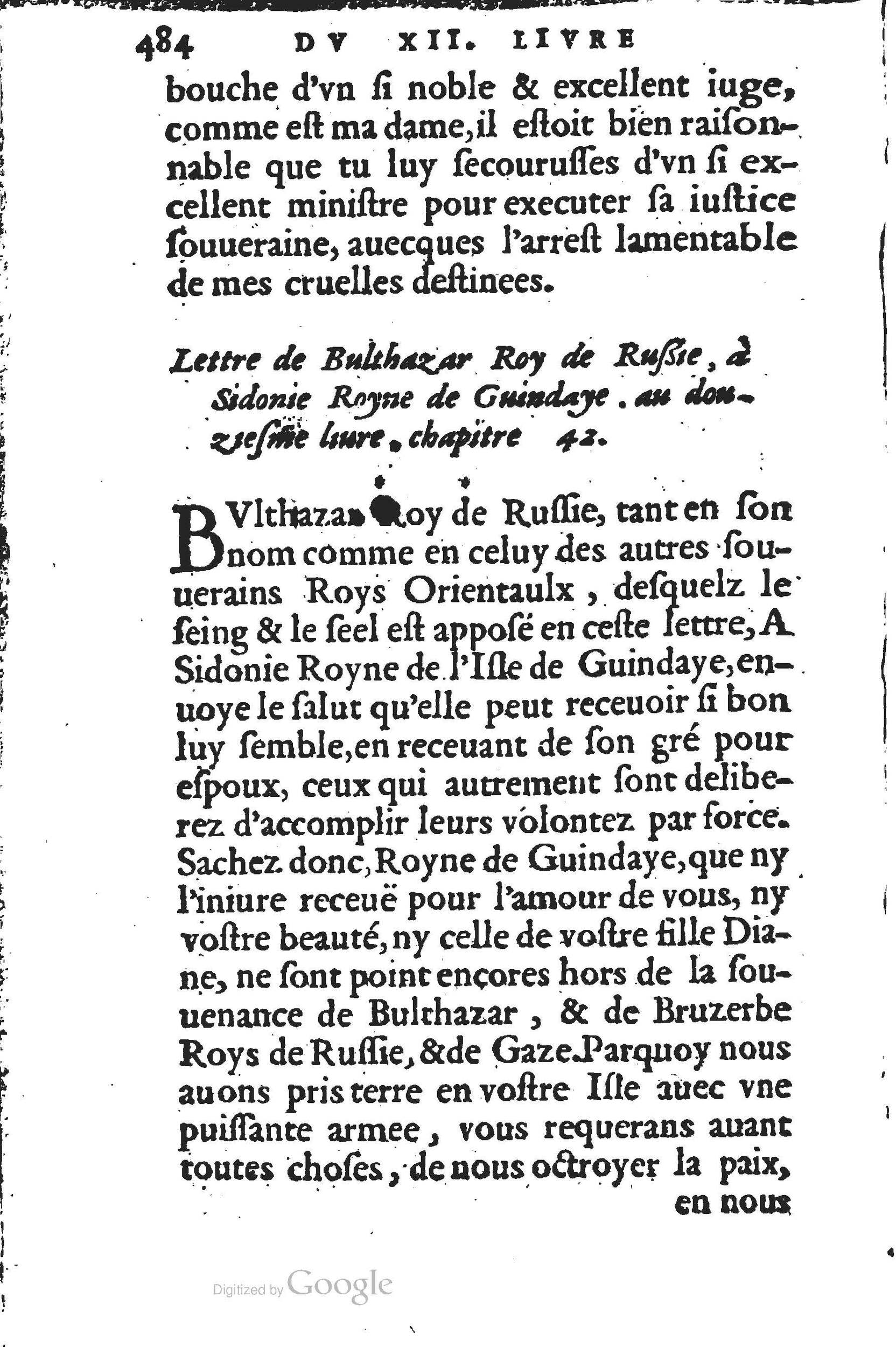 1560 - Jean d’Ogerolles et Gabriel Cotier Lyon - Trésor des Amadis - BSB Munich