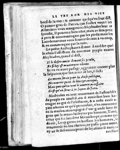 1574 - Benoît Rigaud - Trésor des vies de Plutarque - Avignon