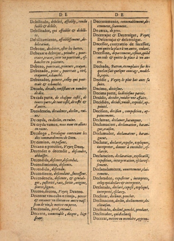 1607 - Marc Orry - Trésor des deux langues espagnole et française (Première et Seconde parties) - ÖNB Wien
