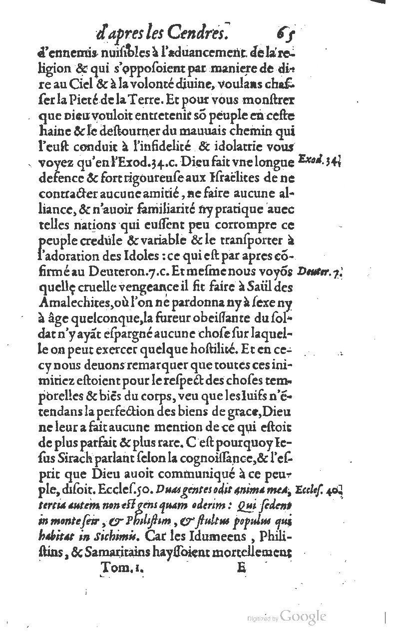 1607 - Nicolas Du Fossé - Trésor quadragésimal - T 01 - BM Lyon