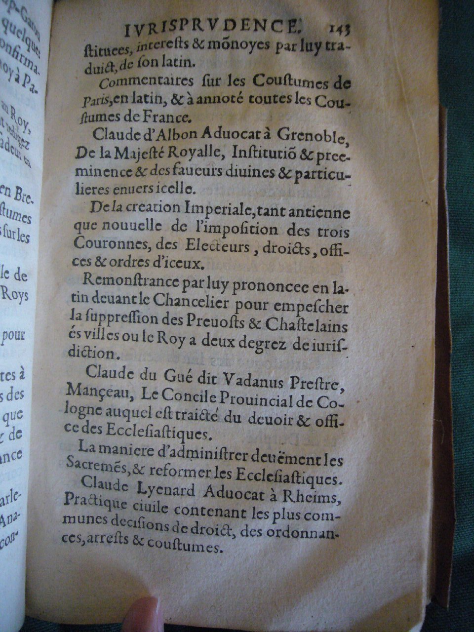 1602 - François Jacquin - Trésor des bons esprits français - BnF Arsenal