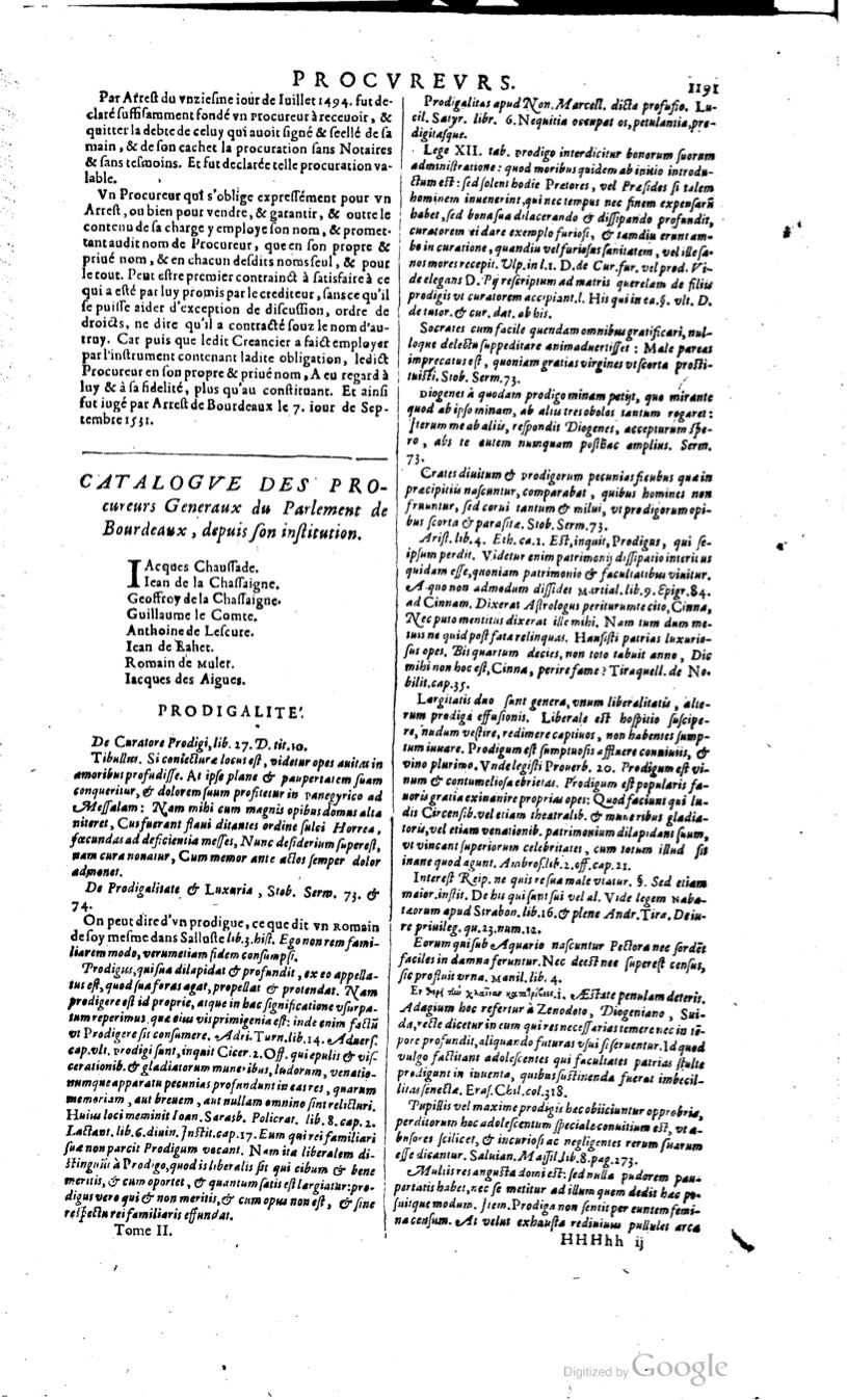 1629 - Veuve Nicolas Buon - Trésor du droit français (29620 T. 2) - BM Lyon