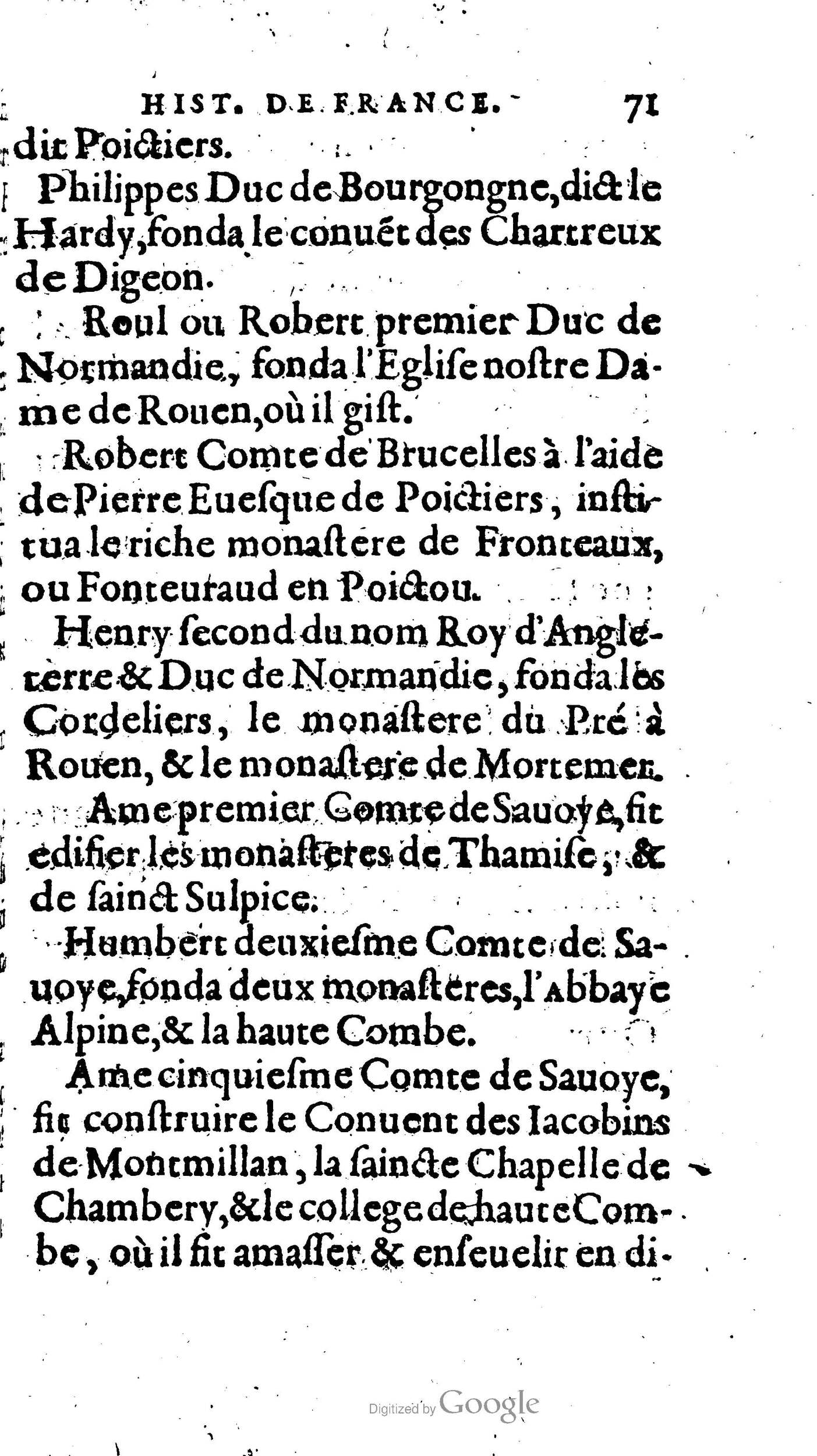 1604 - Galiot Corrozet - Trésor des histoires de France - BNC Florence