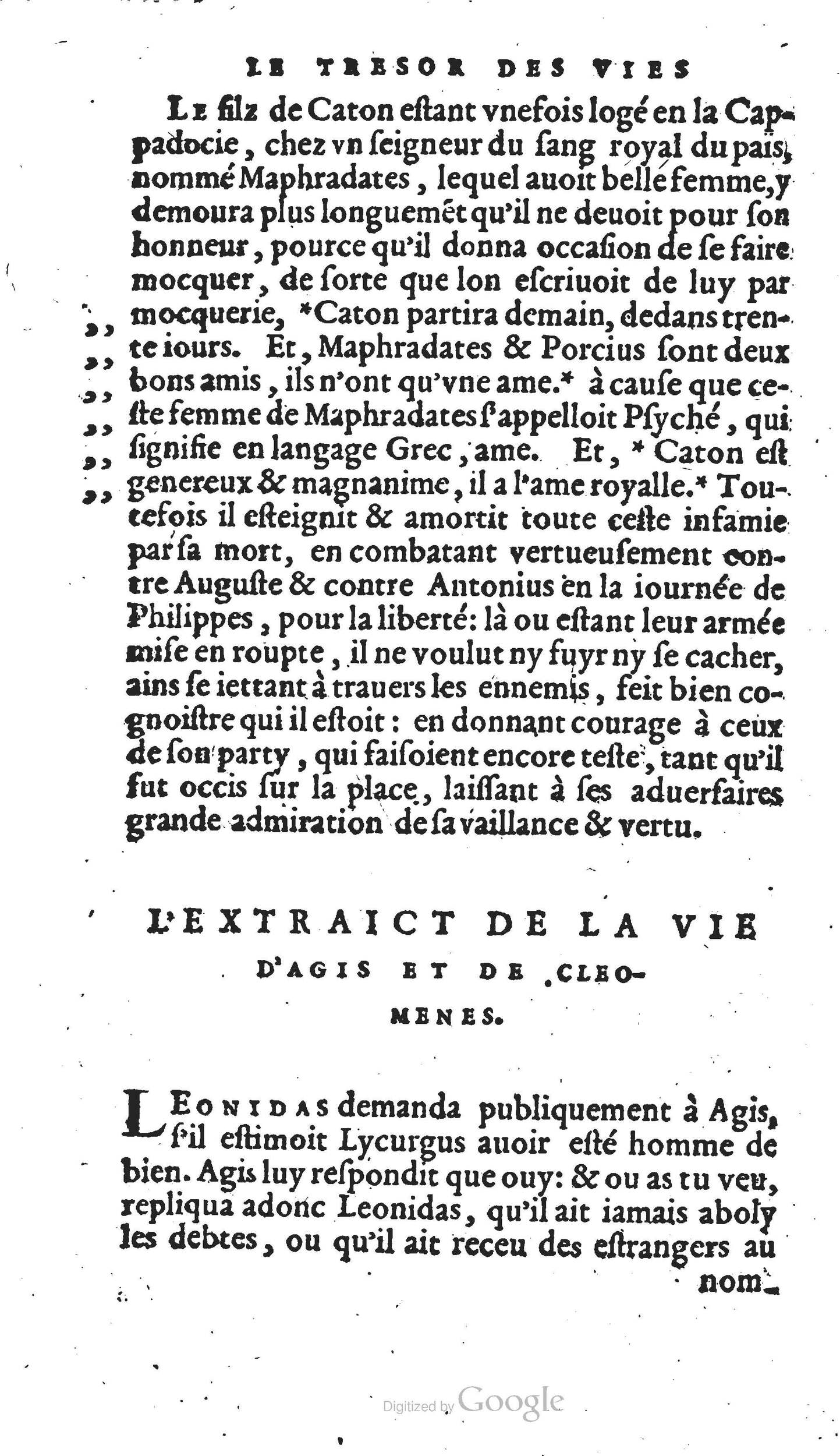 1567 - Willem Silvius - Trésor des vies de Plutarque - Anvers Musée Plantin-Moretus
