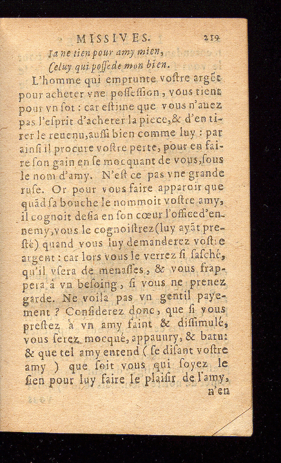 1614 - Barthélemy Vincent - Élite et Trésor des lettres missives - Bâle
