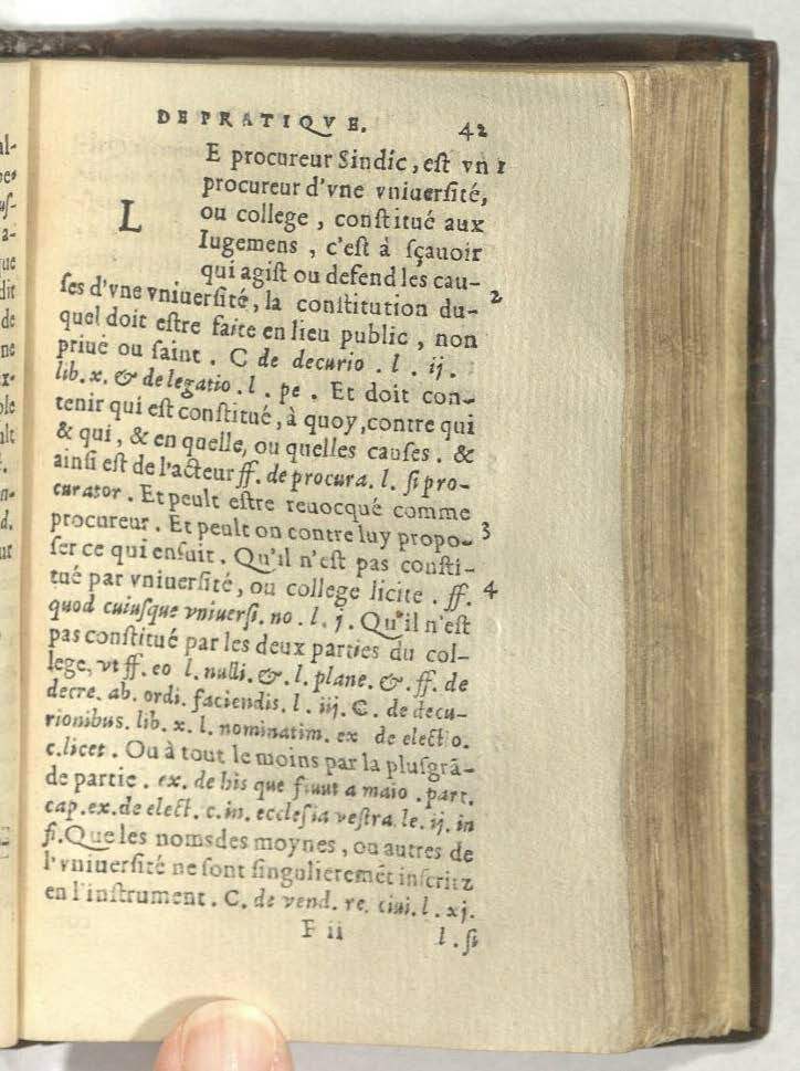 1552 - Vincent Sertenas - Trésor de pratique pour les juges - Kansas University