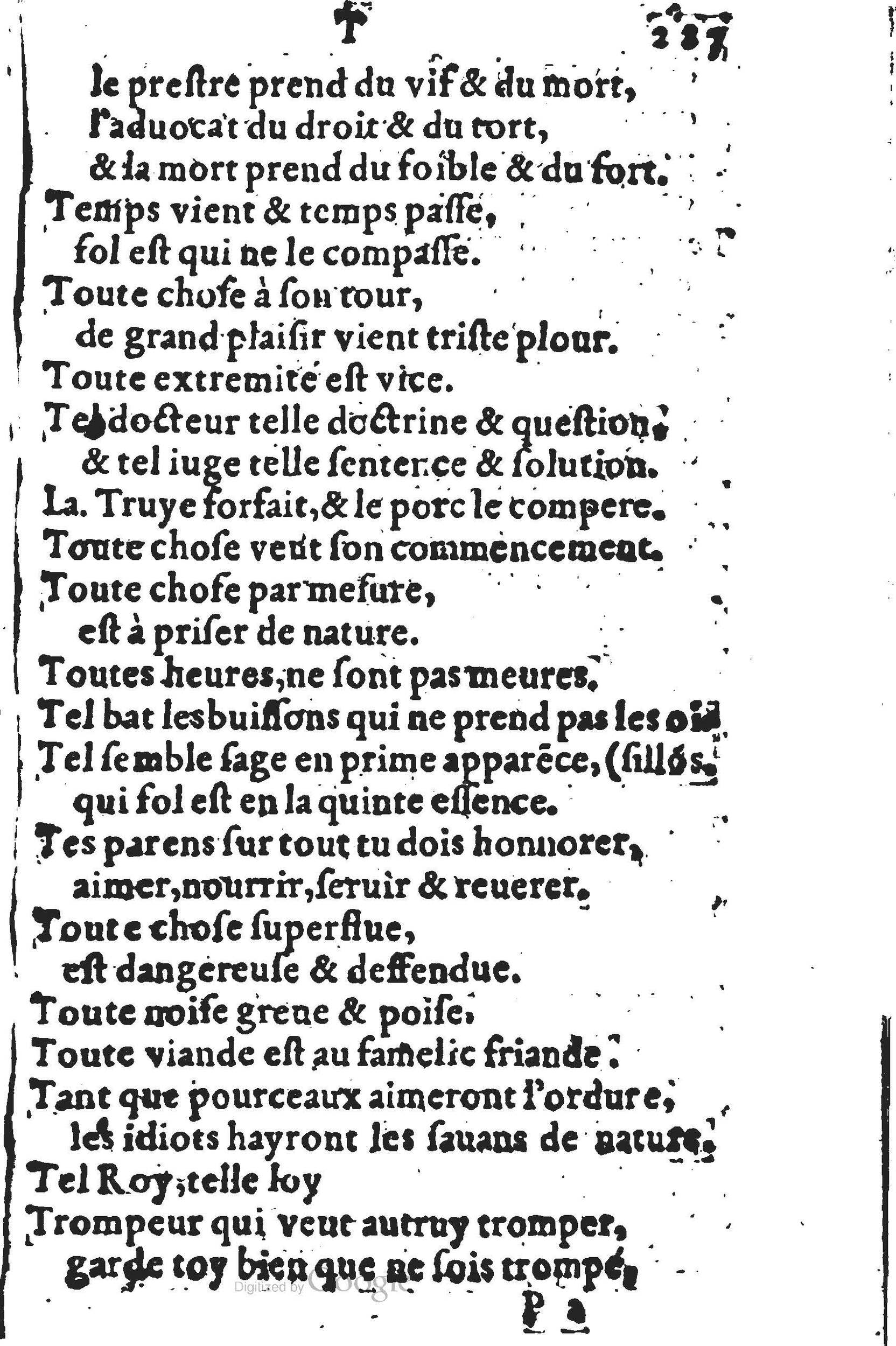 1578 - Nicolas Lescuyer - Trésor des sentences dorées - UGent 1578 - Nicolas Lescuyer - Trésor des sentences dorées - UGent