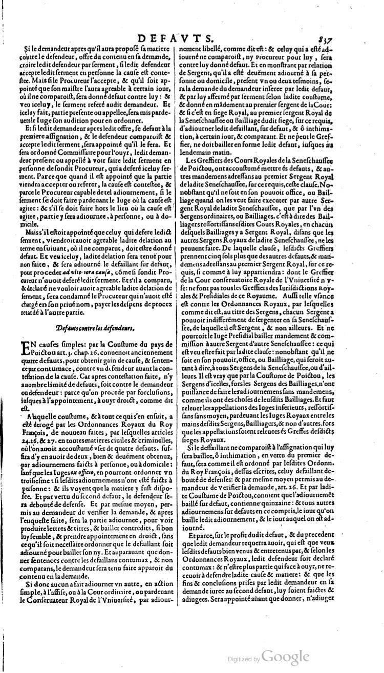1629 - Veuve Nicolas Buon - Trésor du droit français (21754 T. 1) - BM Lyon