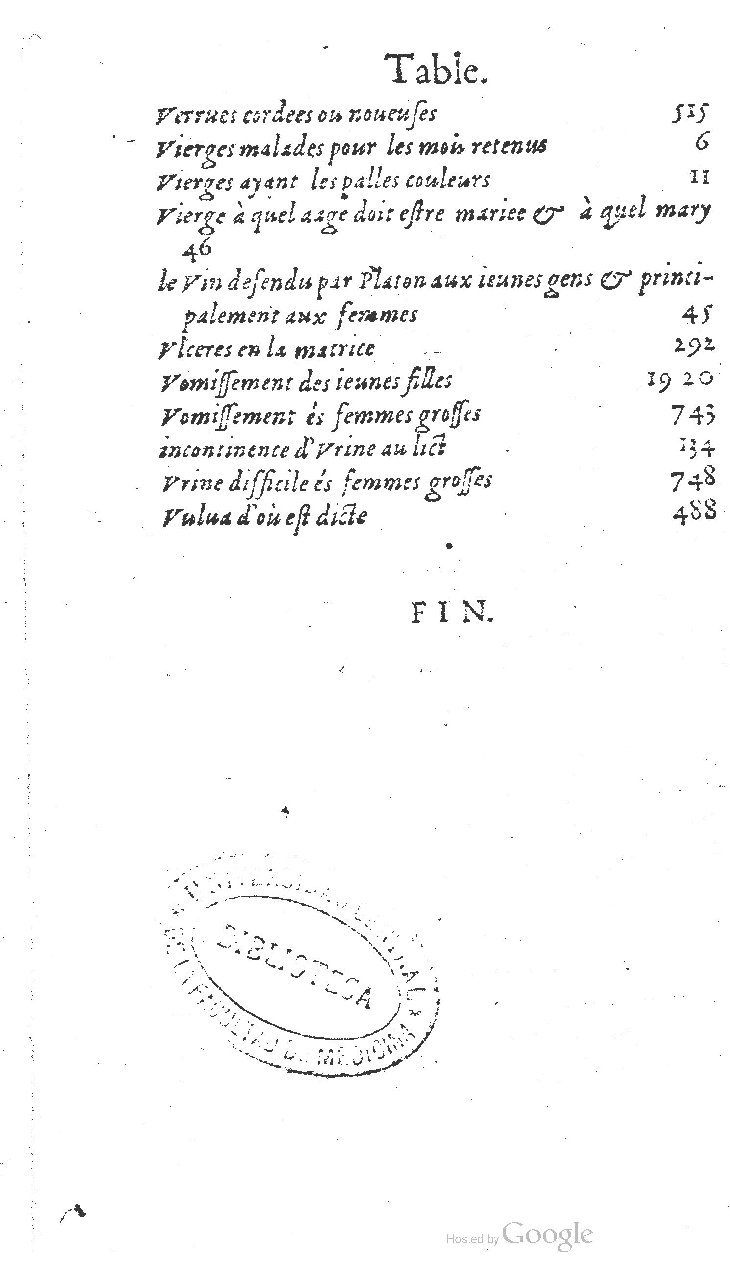 1585 - Jacques du Puis - Trésor des remèdes secrets pour les maladies des femmes - BnF 1585 - Jacques du Puis - Trésor des remèdes secrets pour les maladies des femmes - BnF