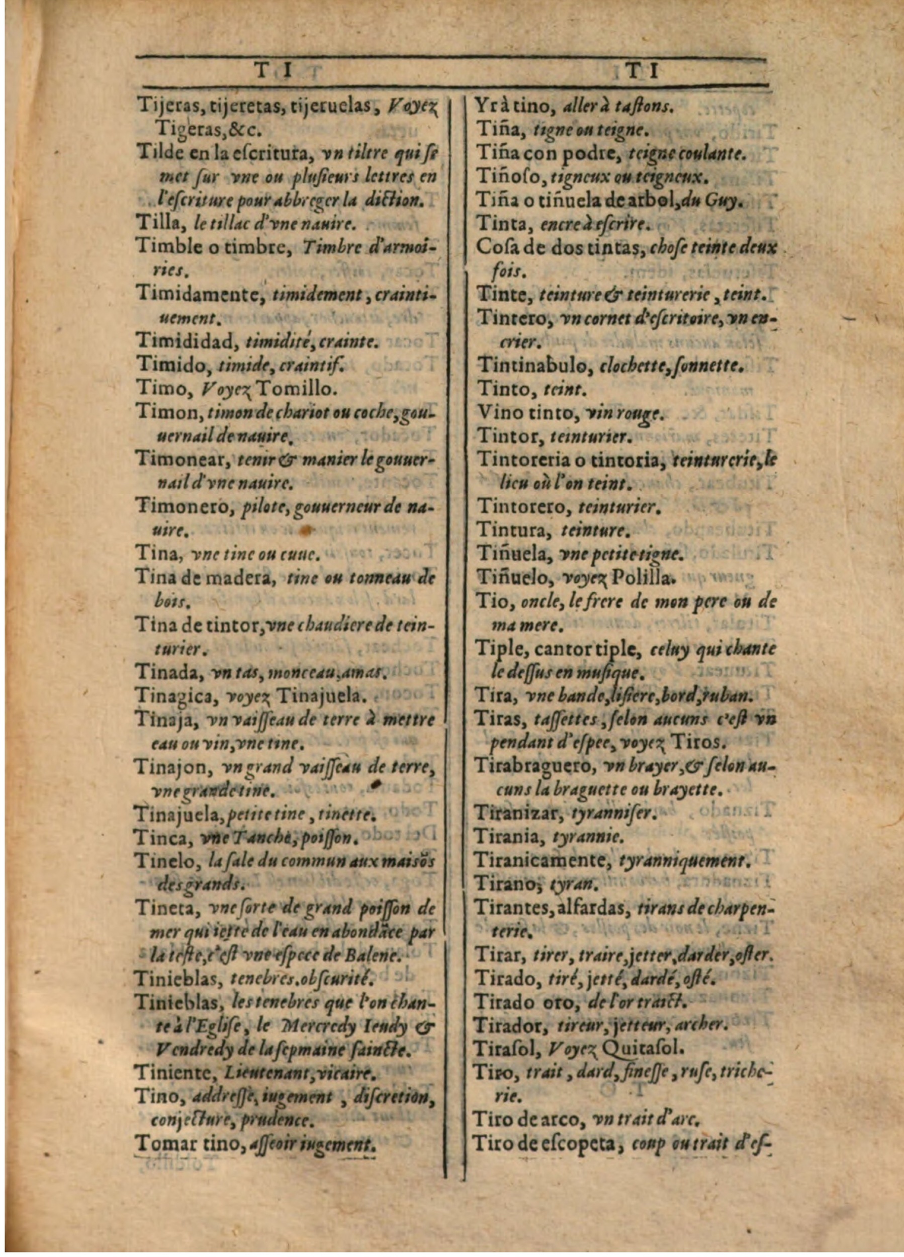 1607 - Marc Orry - Trésor des deux langues espagnole et française (Première partie) - BSB Munich 1607 - Marc Orry - Trésor des deux langues espagnole et française (Première partie) - BSB Munich