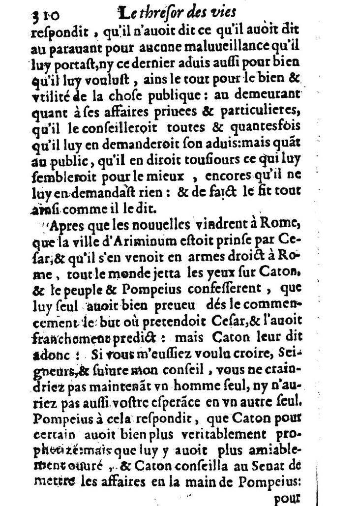 1611 - Pierre Rigaud - Trésor des vies de Plutarque - BM Lyon
