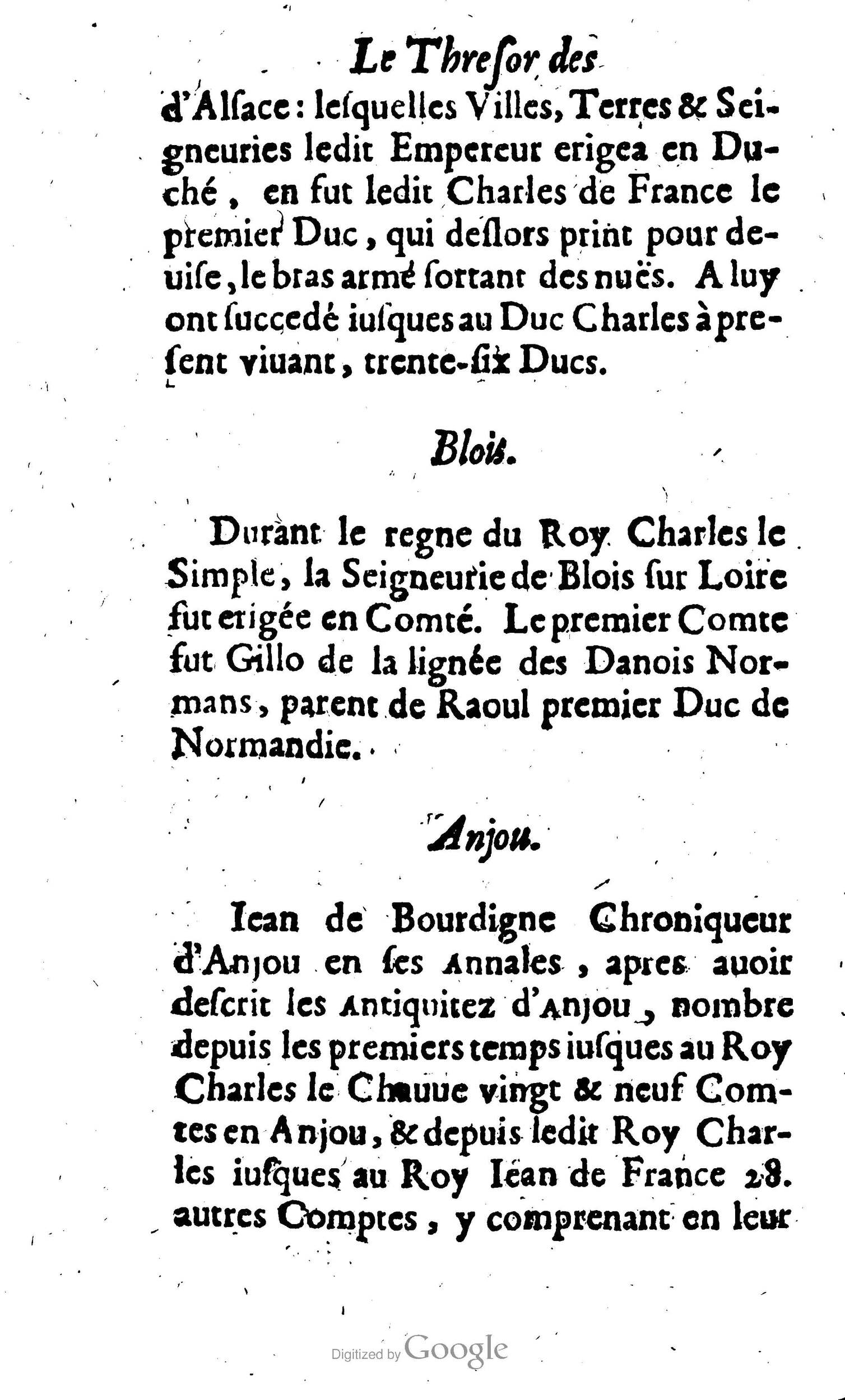 1638 - Jean Corrozet - Trésor des histoires de France - BM Lyon
