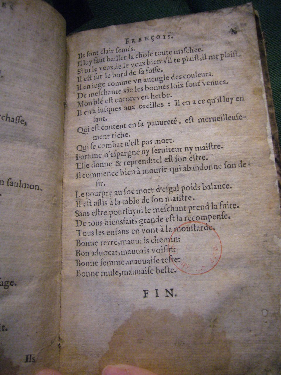 1617 - François Lefebvre - Trésor de sentences dorées et argentées - BnF Tolbiac