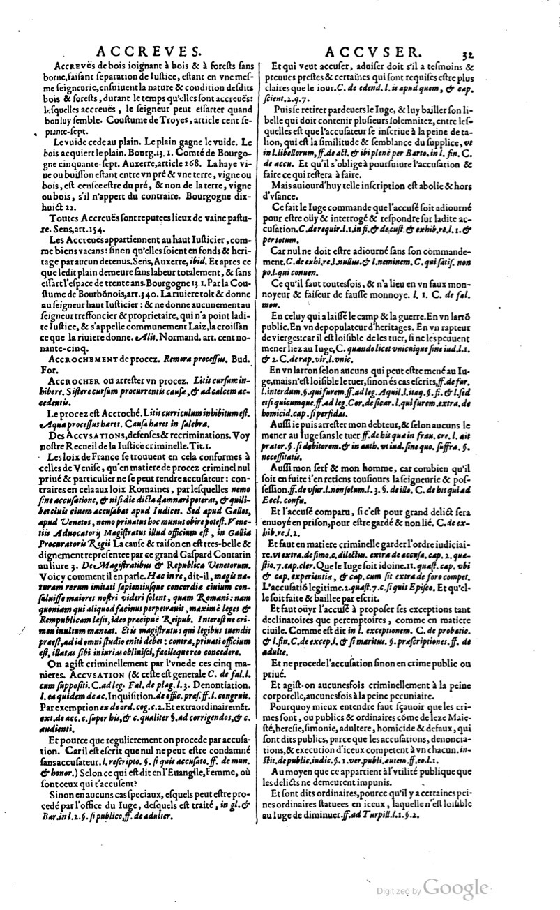1629 - Veuve Nicolas Buon - Trésor du droit français (21754 T. 1) - BM Lyon