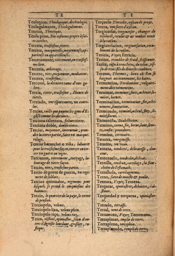 1607 - Marc Orry - Trésor des deux langues espagnole et française (Première et Seconde parties) - ÖNB Wien