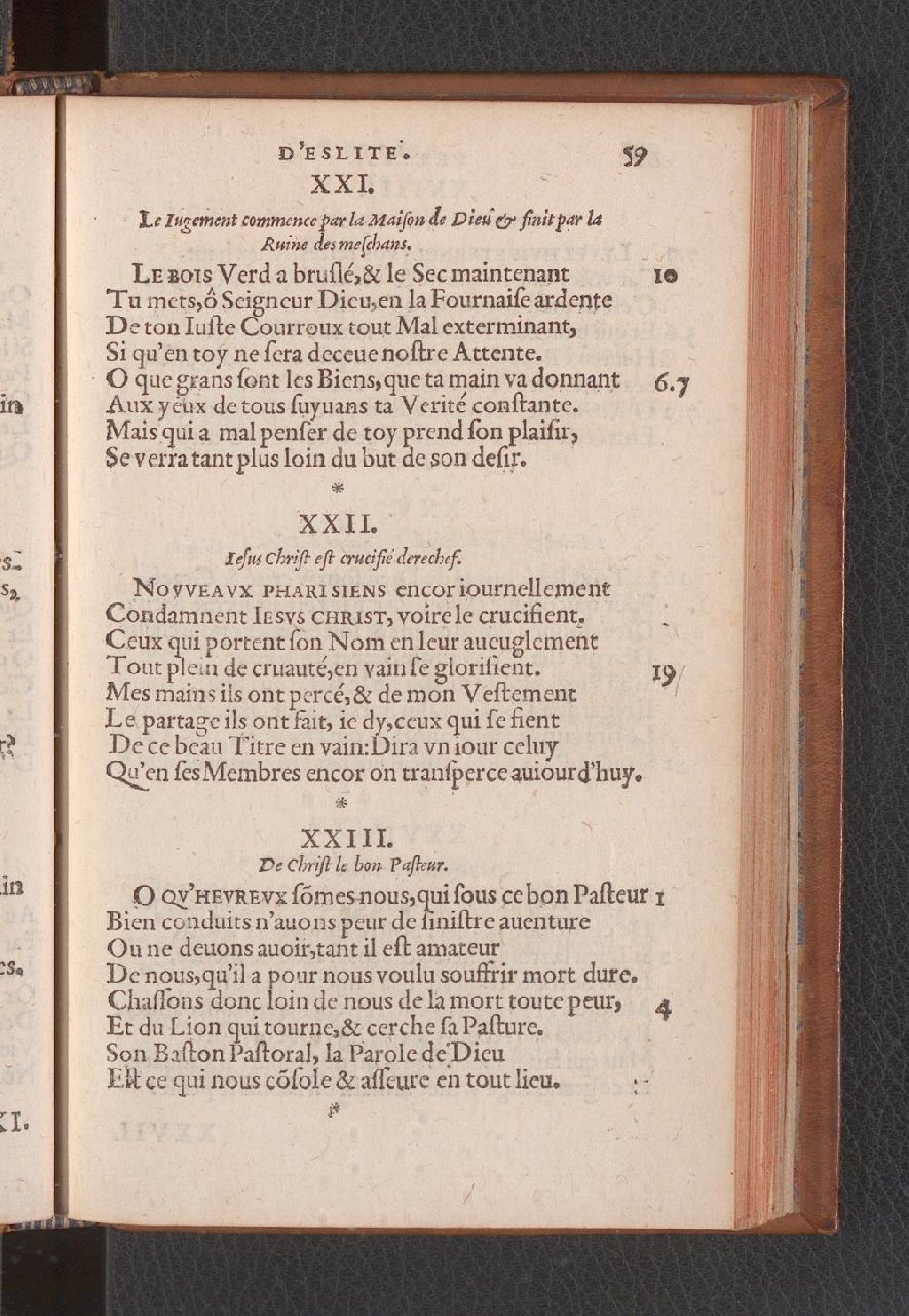 1577 - Jean de Laon - Trésor des 150 psaumes de David - Genève