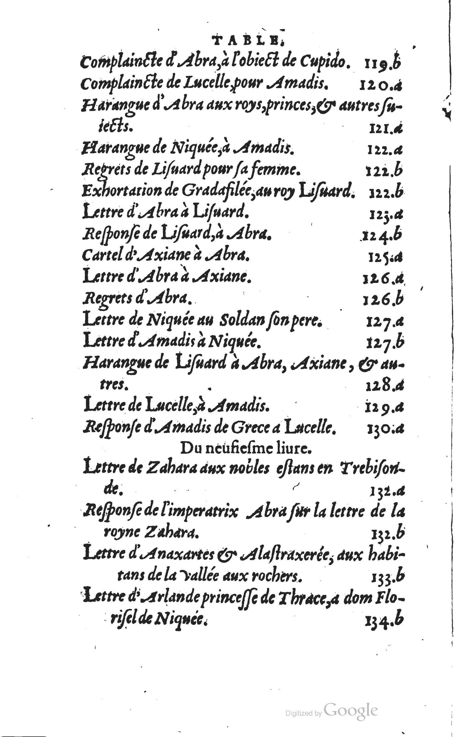1560 - Vincent Sertenas et Gilles Robinot - Trésor des Amadis - British Library