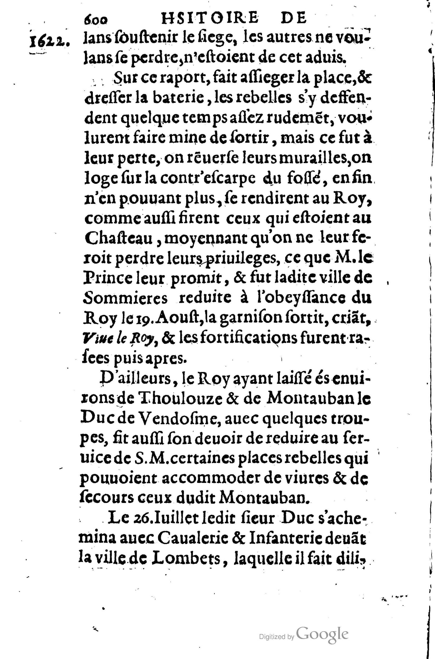 1623 - Joseph Bouillerot - Trésor de l’histoire générale de notre temps - BM Lyon