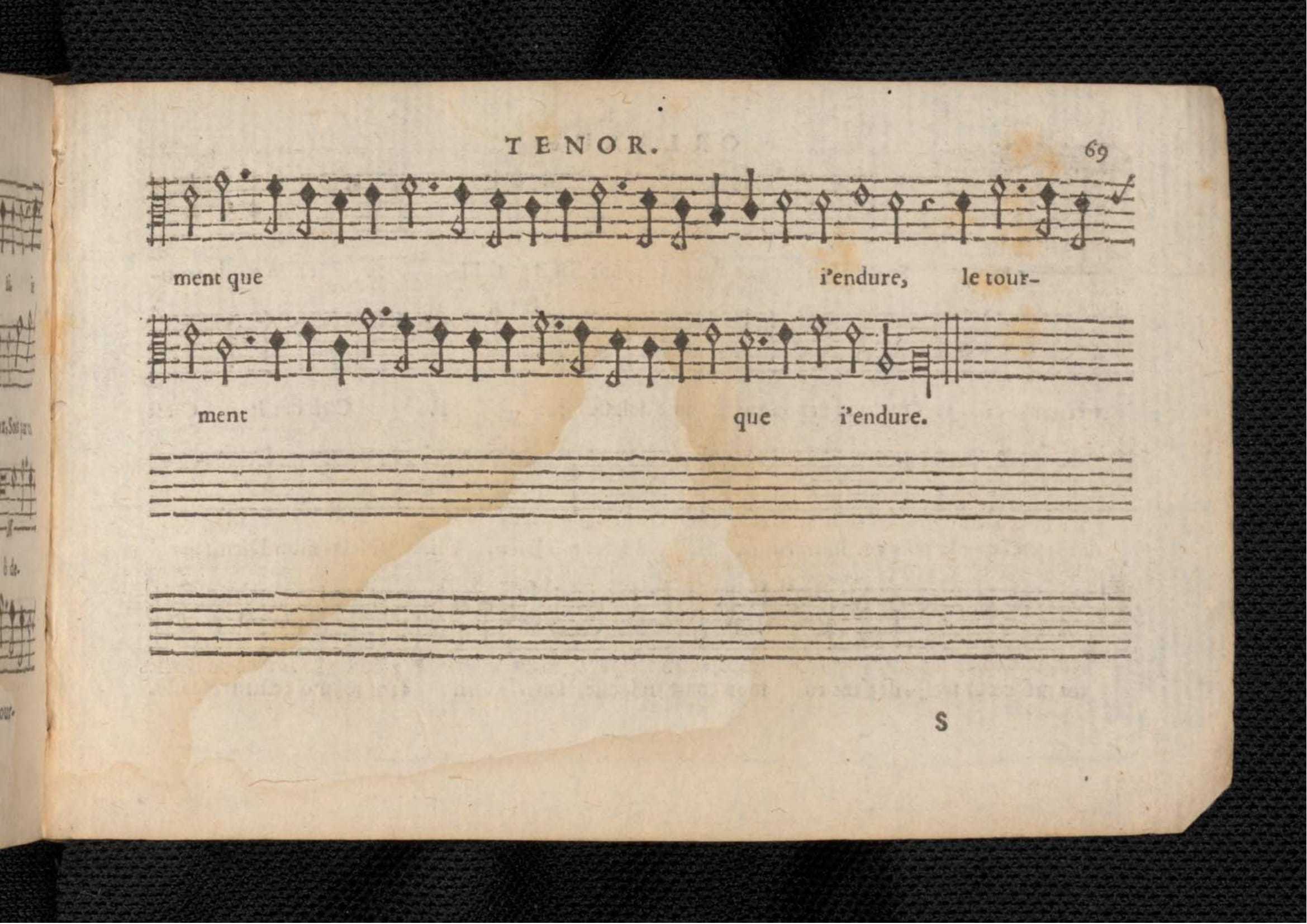 1576 - [Pierre de Saint-André] - Trésor de musique d’Orlande de Lassus Tenor - KBR Bruxelles