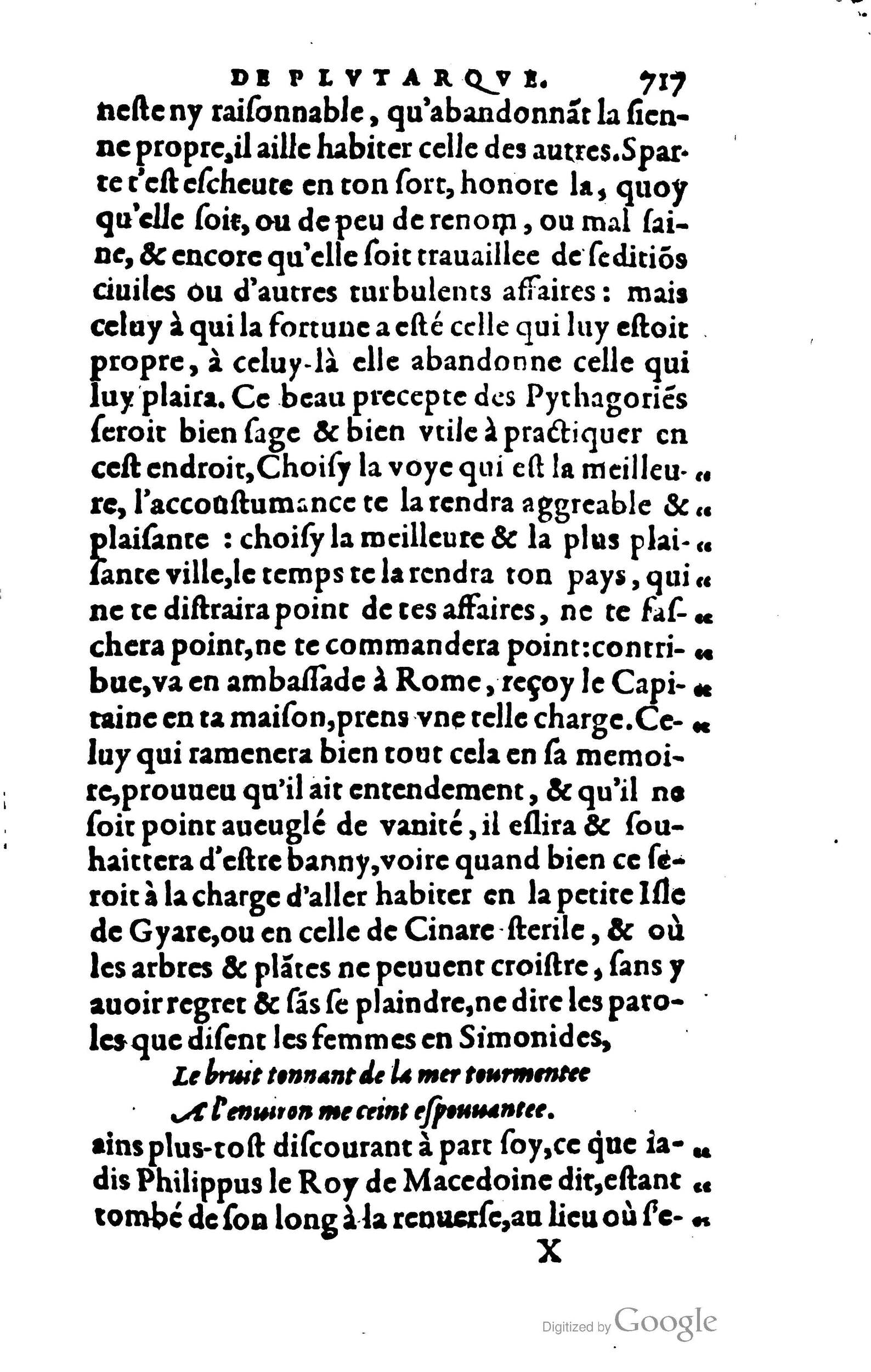 1578 - Jean Poupy - Trésor des morales de Plutarque - BSB Munich