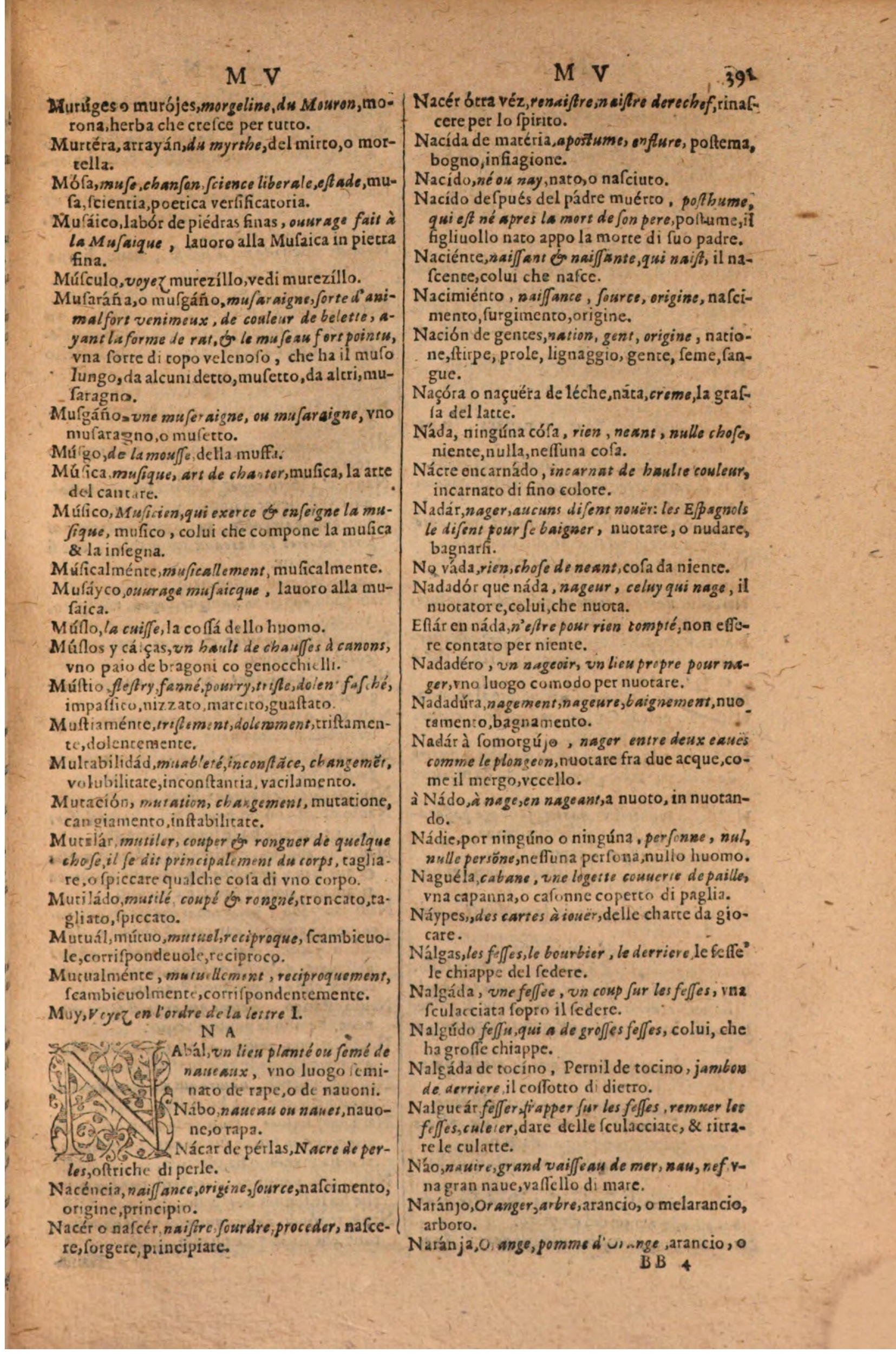 1606 - Samuel Crespin - Thresor des trois langues, francoise, italiene et espagnolle - BSB Munich