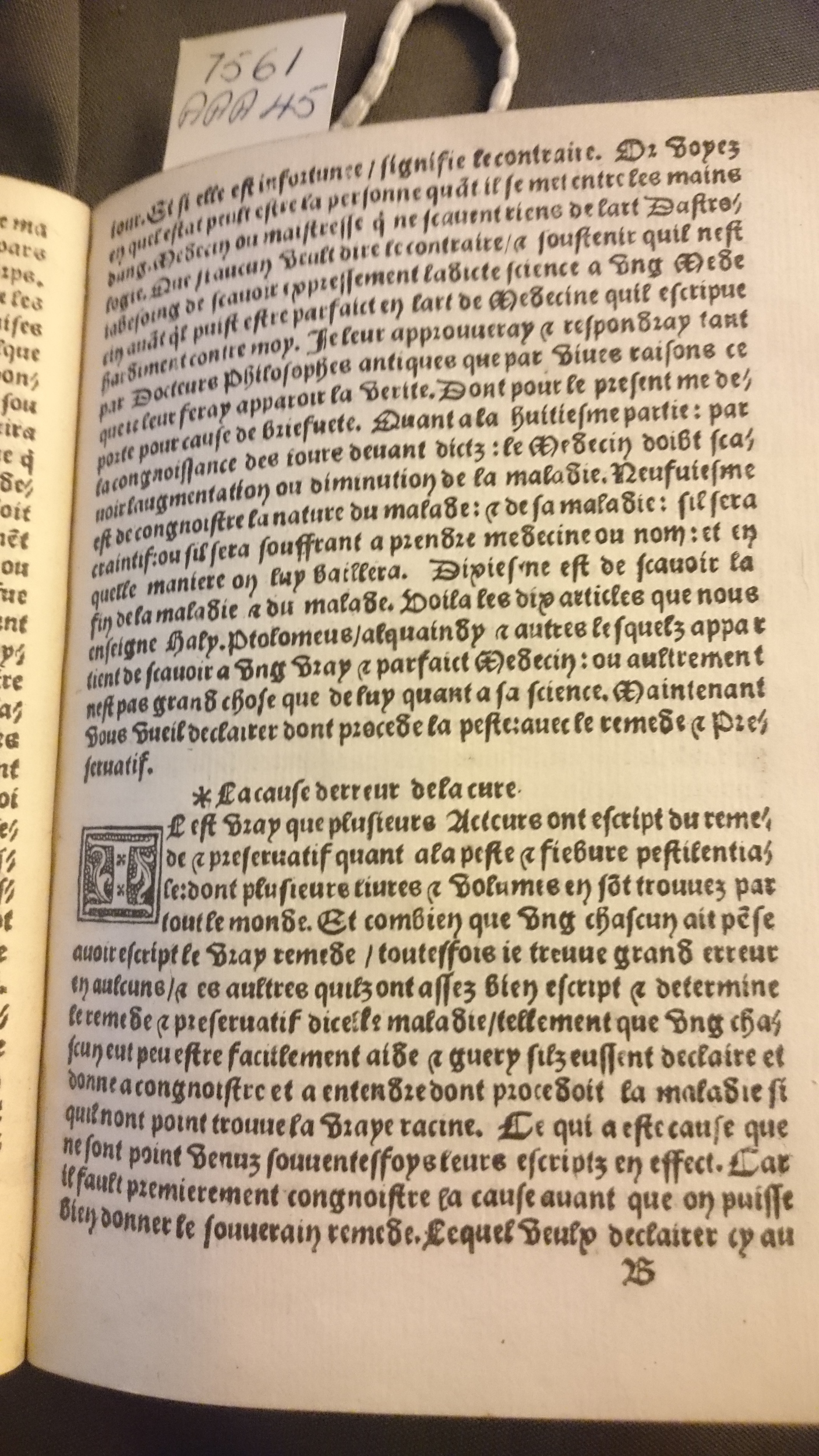 1544 - s.n. - Trésor du remède préservatif et guérison de la peste - British Library