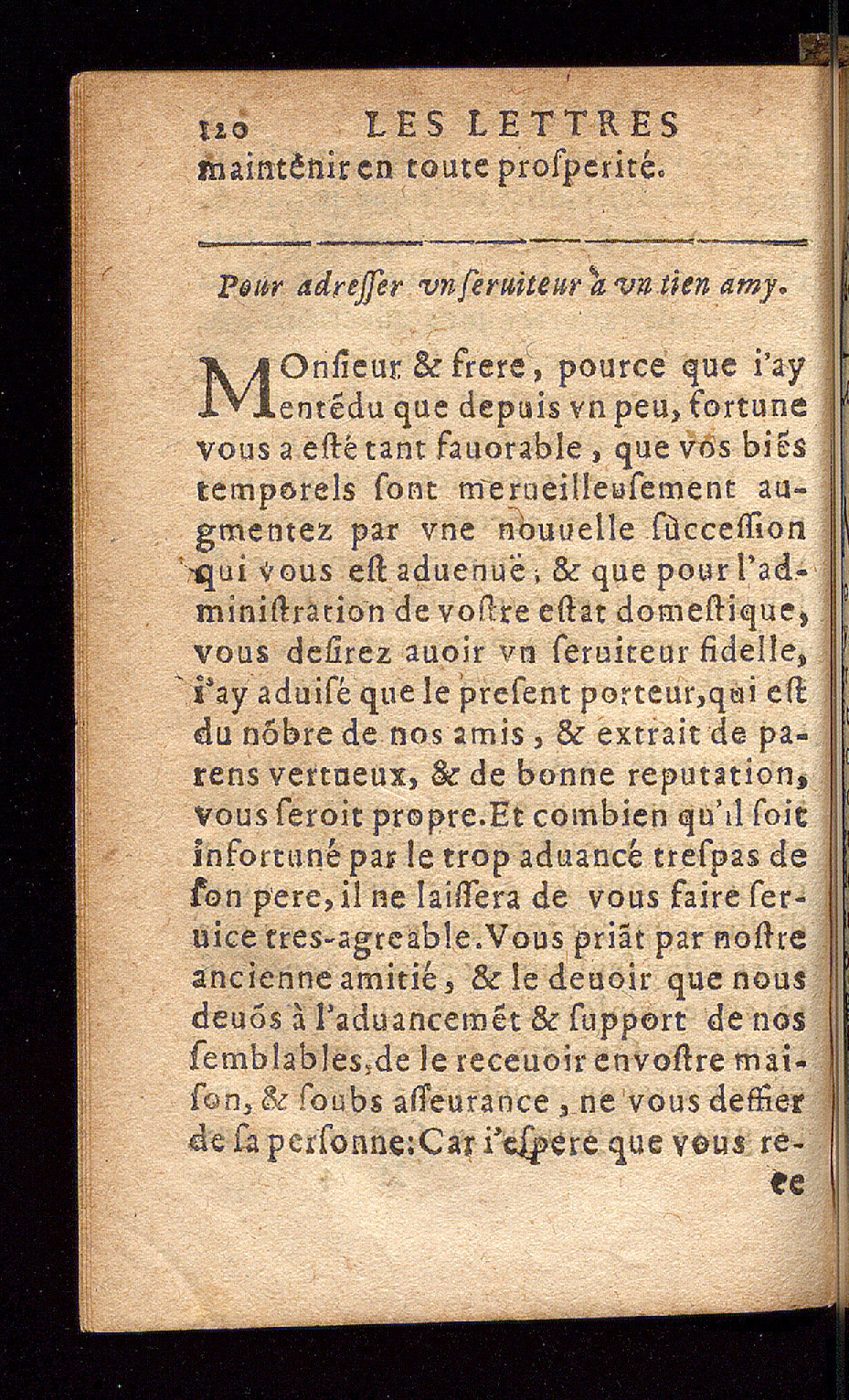 1614 - Barthélemy Vincent - Élite et Trésor des lettres missives - Bâle