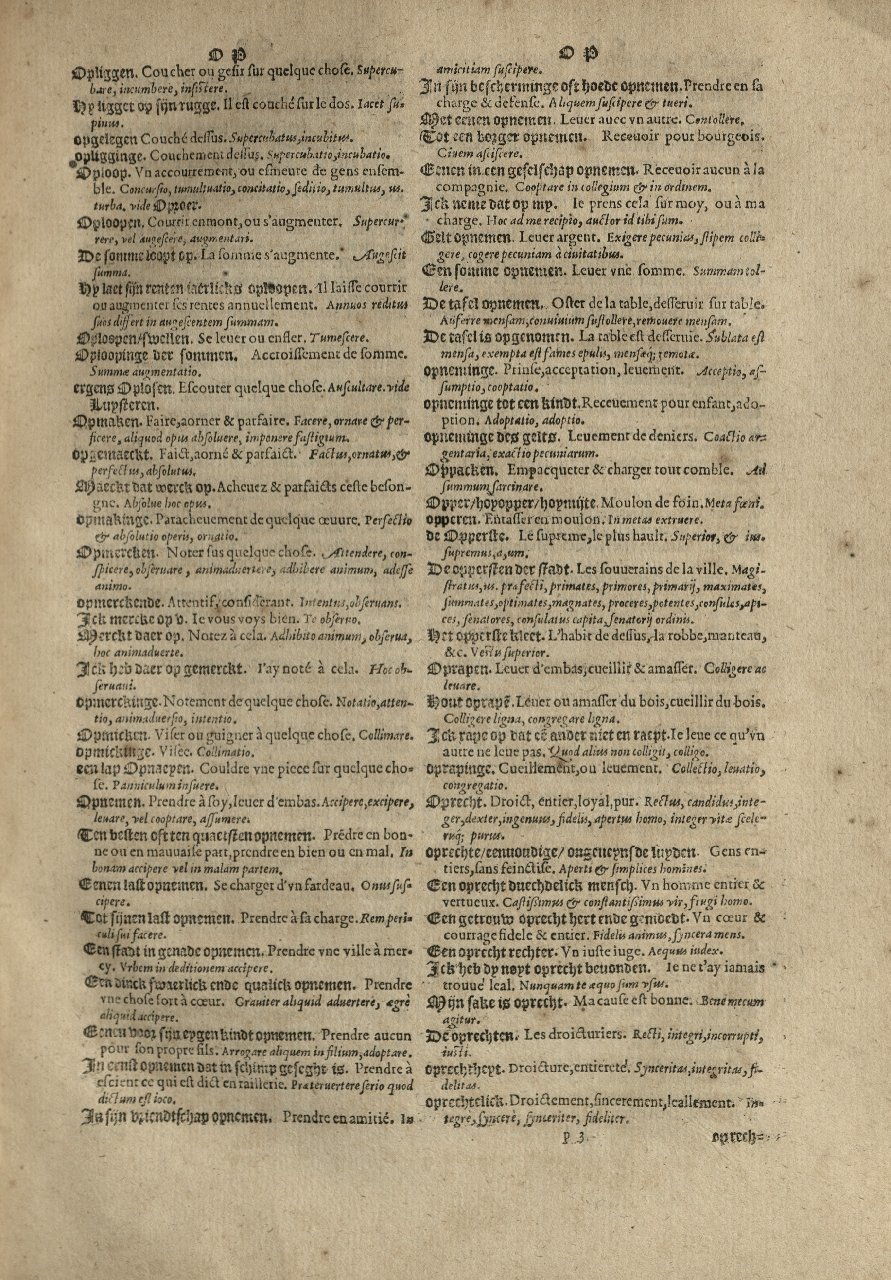 1573 - Christophe Plantin - Trésor du langage bas-allemand - Greifswald