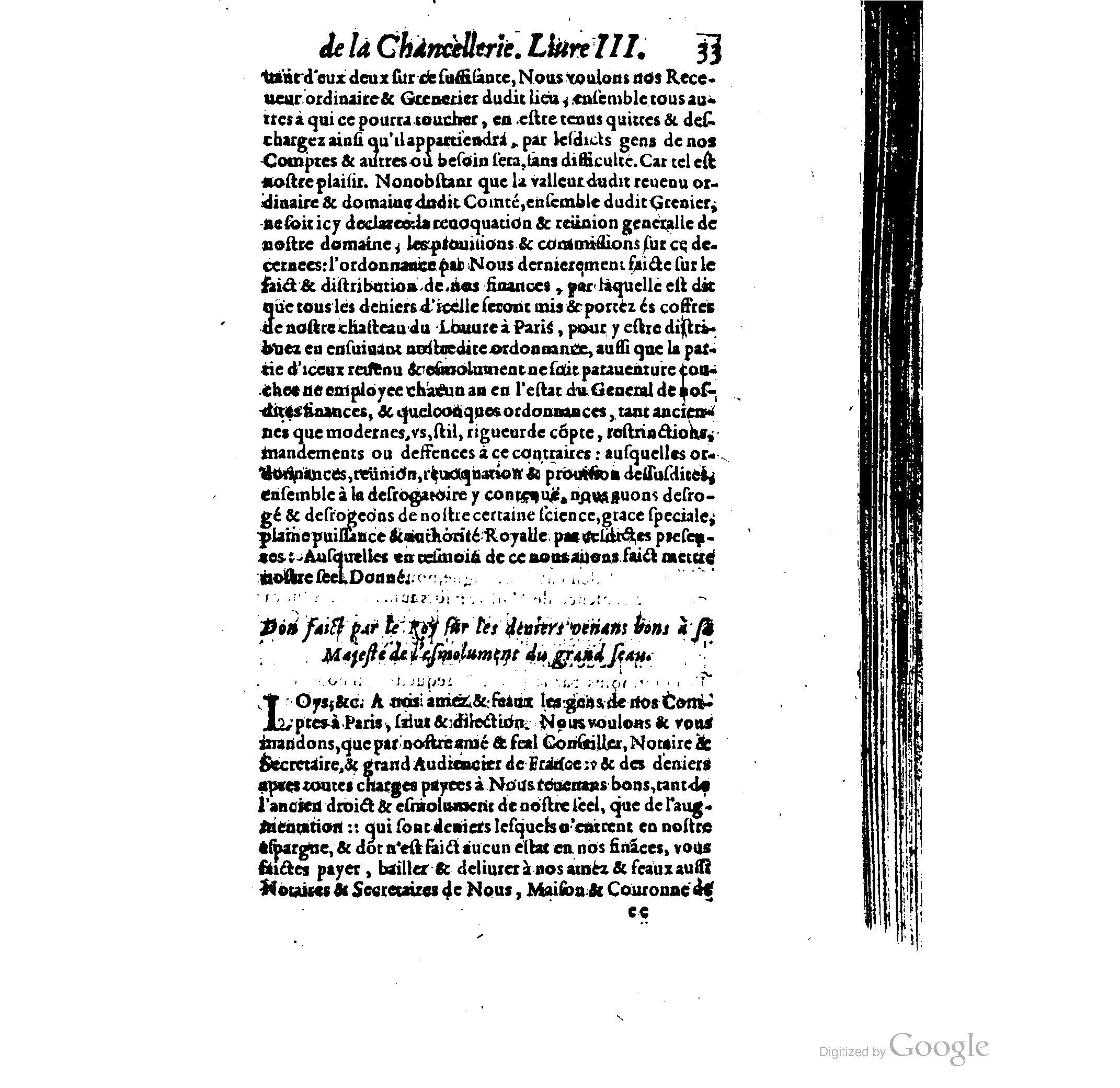 1614 - Jean Richer - Trésor du nouveau style et protocole de la chancellerie de France - BSB Munich