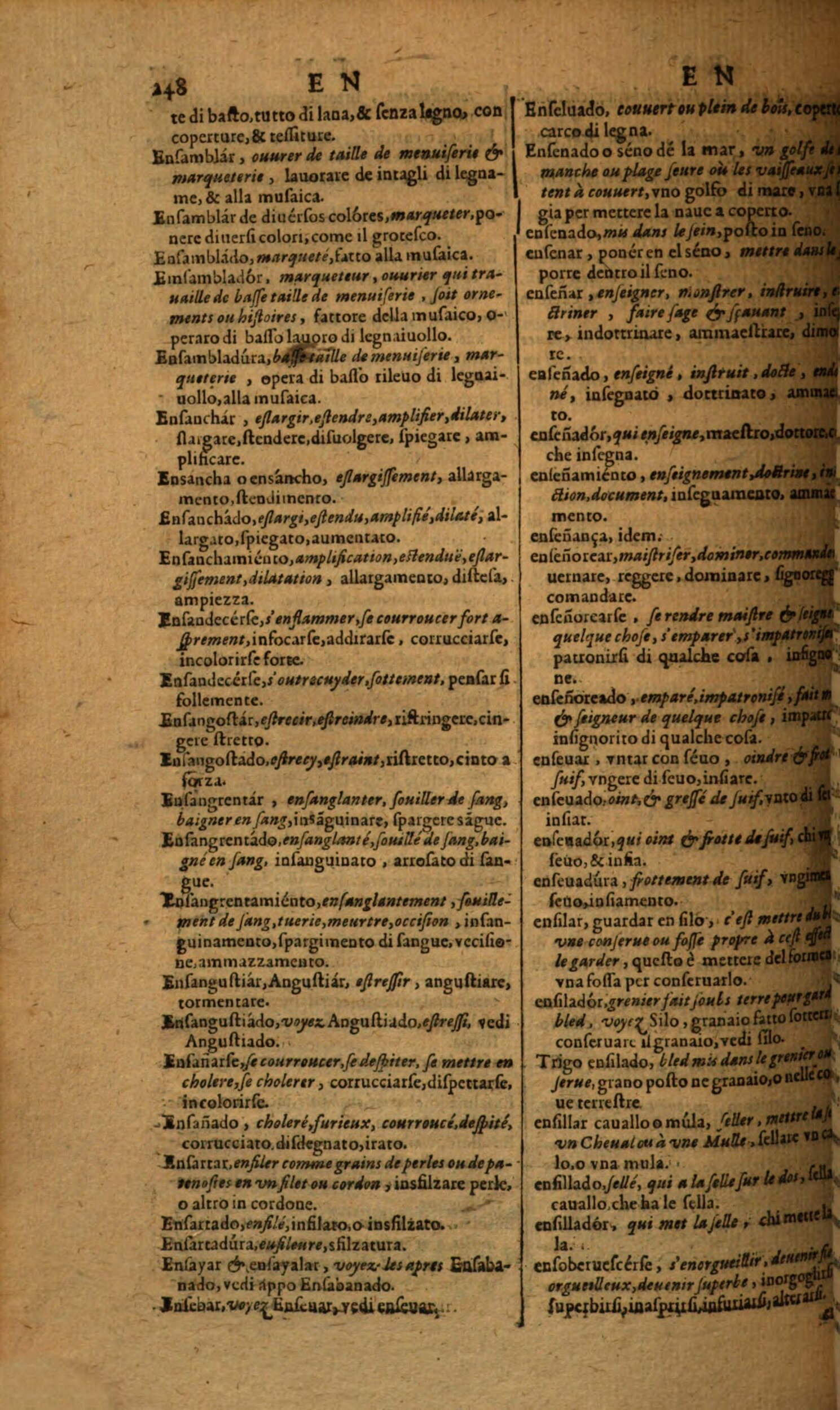 1617 - Samuel Crespin - Trésor des trois langues espagnole, française et italienne (Première partie) - Regensburg
