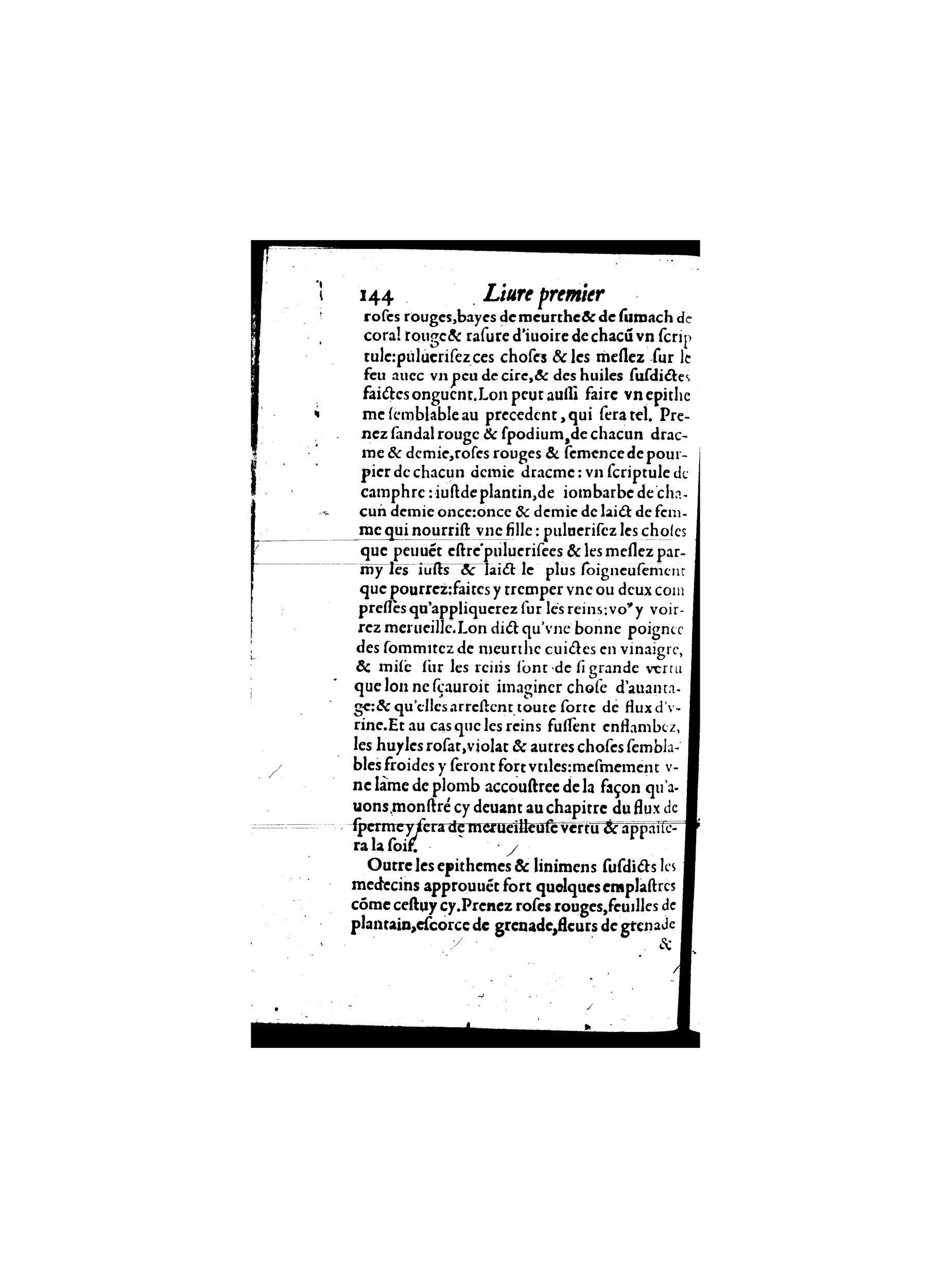 1587 - Jacques du Puis - Trésor des remèdes secrets pour les maladies des femmes - BnF