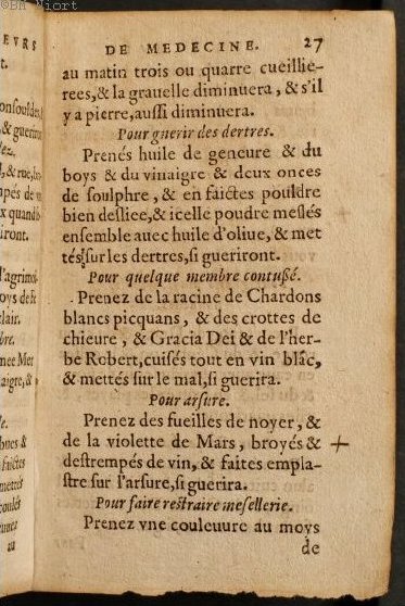 1586 - Benoît Rigaud - Trésor des fleurs et secrets de médecine - Université Paris Cité
