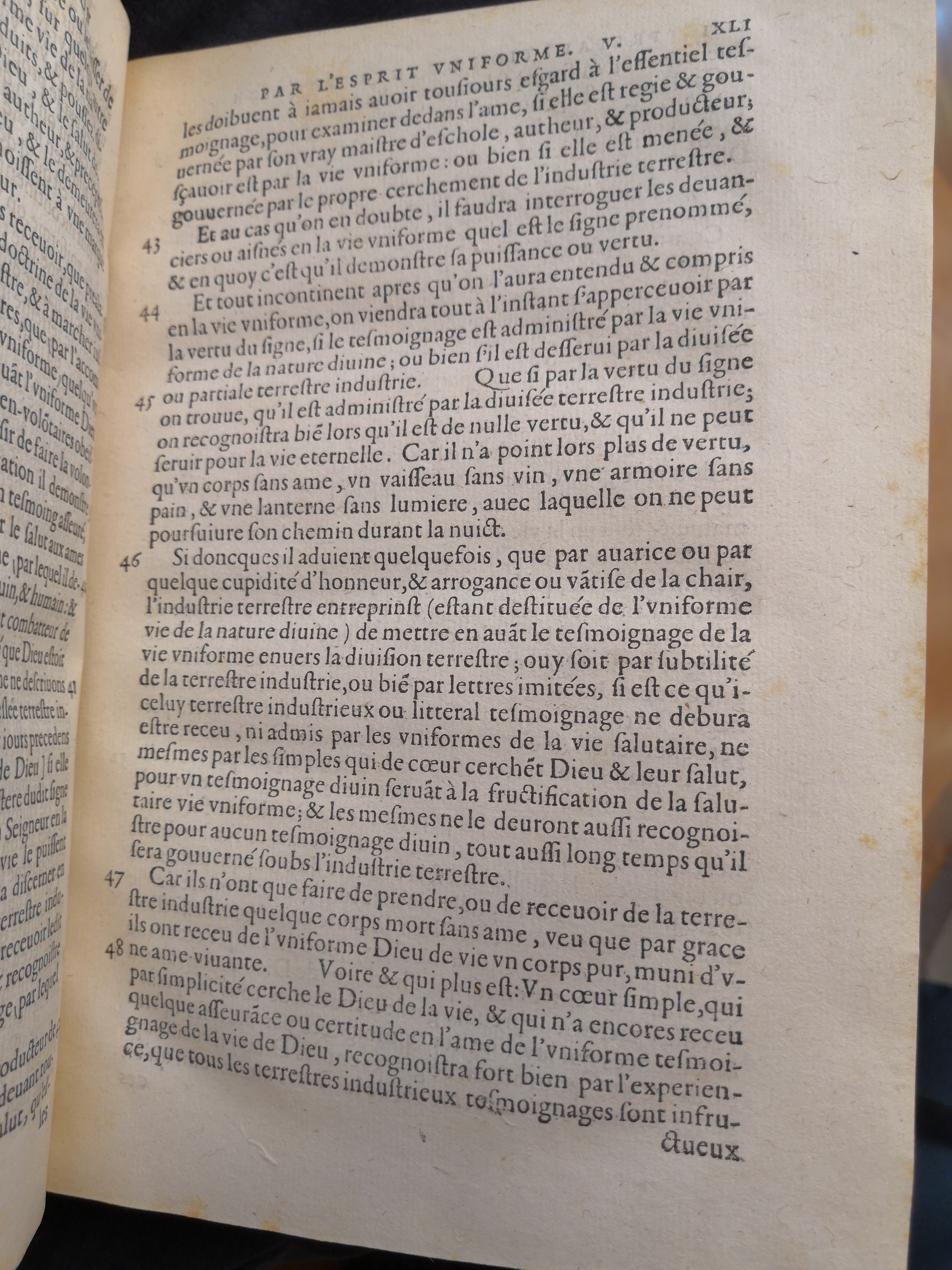 1581c. - Christophe Plantin - Le Livre des témoignages du Trésor caché au champ (Livres 2, 4, 6 et 7) - Anvers Musée Plantin Moretus