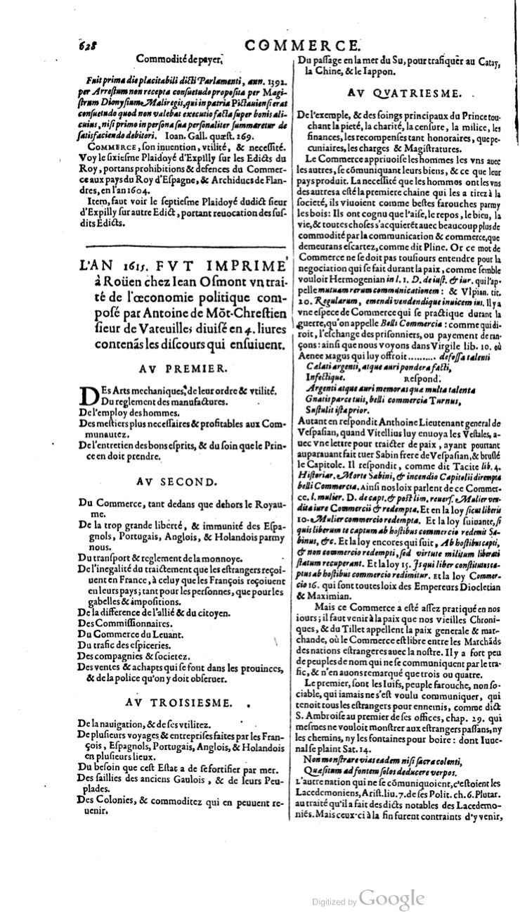 1629 - Veuve Nicolas Buon - Trésor du droit français (21754 T. 1) - BM Lyon