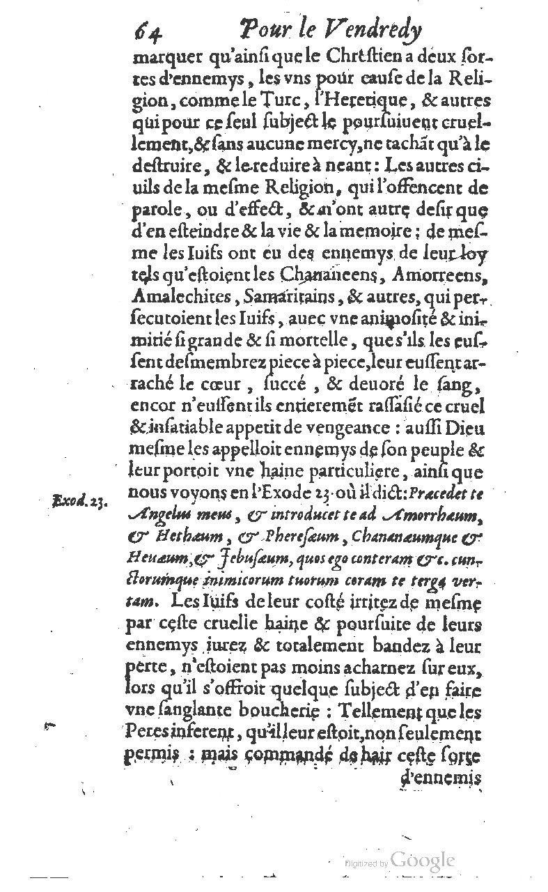 1607 - Nicolas Du Fossé - Trésor quadragésimal - T 01 - BM Lyon