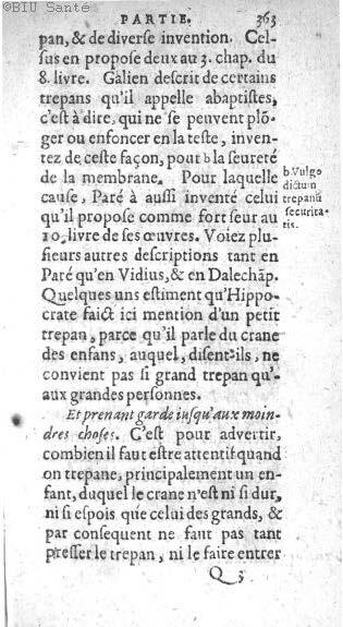 1612 - Thomas Portau - Trésor de chirurgie - BIU Santé