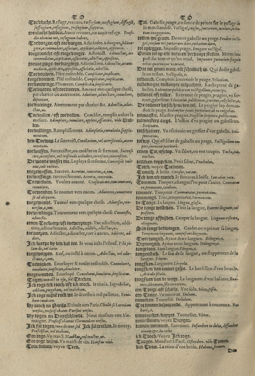 1573 - Christophe Plantin - Trésor du langage bas-allemand - Greifswald 1573 - Christophe Plantin - Trésor du langage bas-allemand - Greifswald