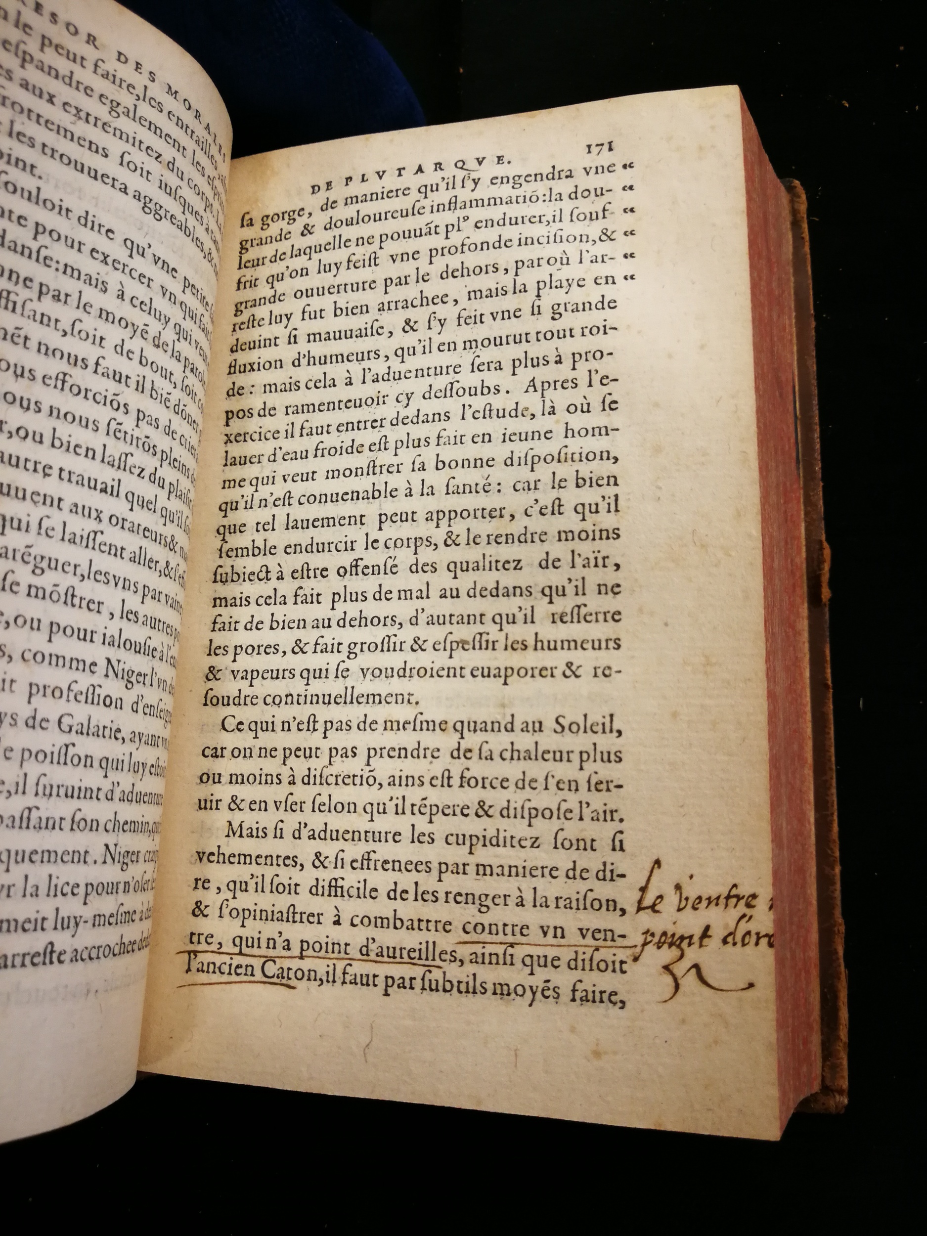 1577 - Jean Poupy - Trésor des morales de Plutarque - Les Méjanes, Aix-en-Provence