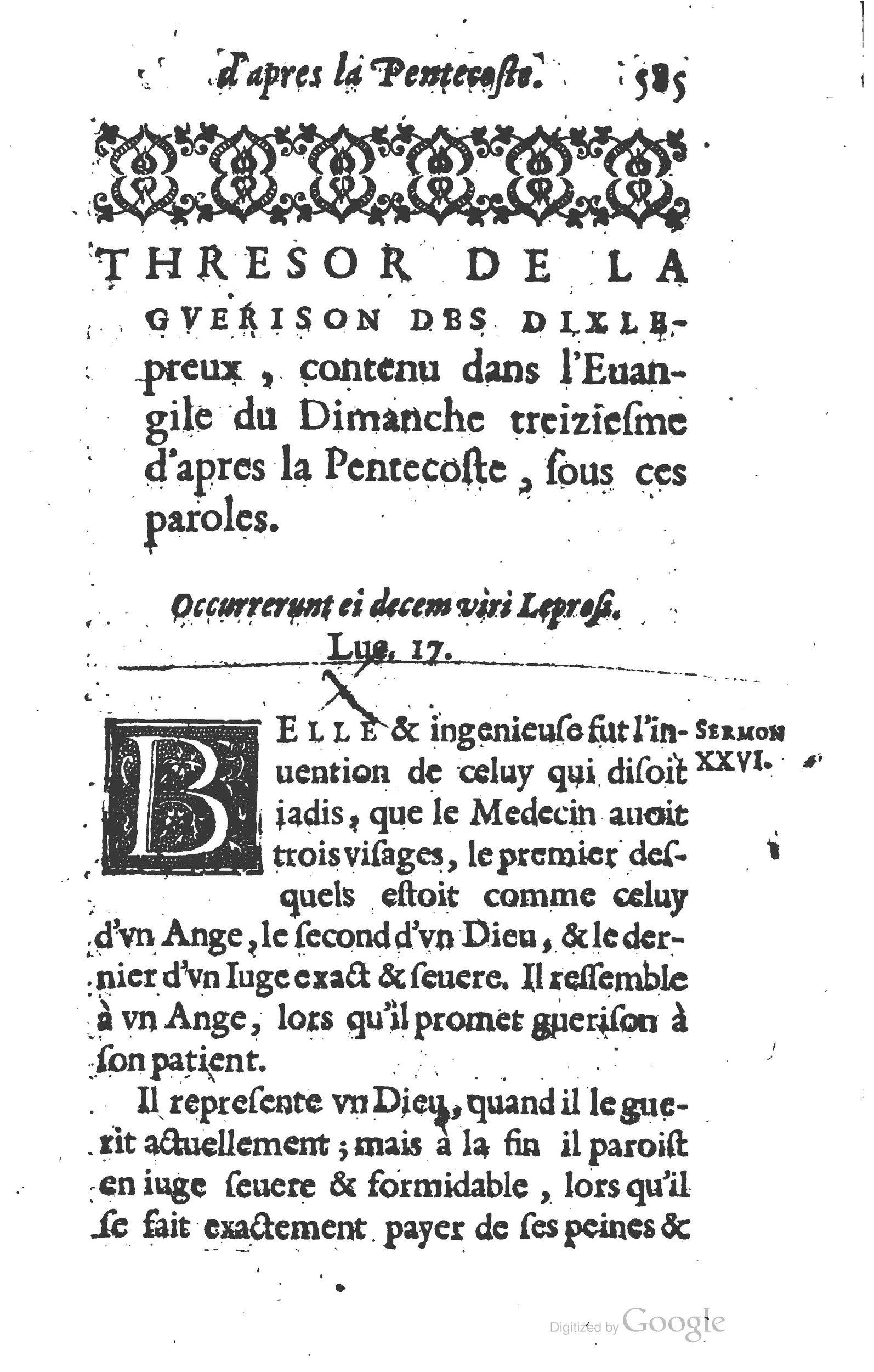 1629 - Manassés de Préaulx - Sermons ou Trésors de la piété chrétienne - BM Lyon