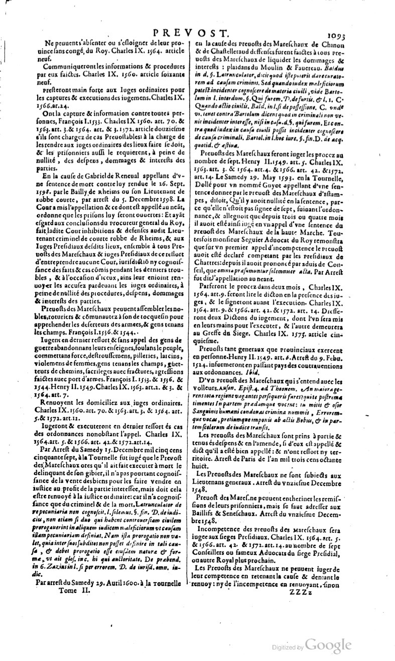 1629 - Veuve Nicolas Buon - Trésor du droit français (29620 T. 2) - BM Lyon