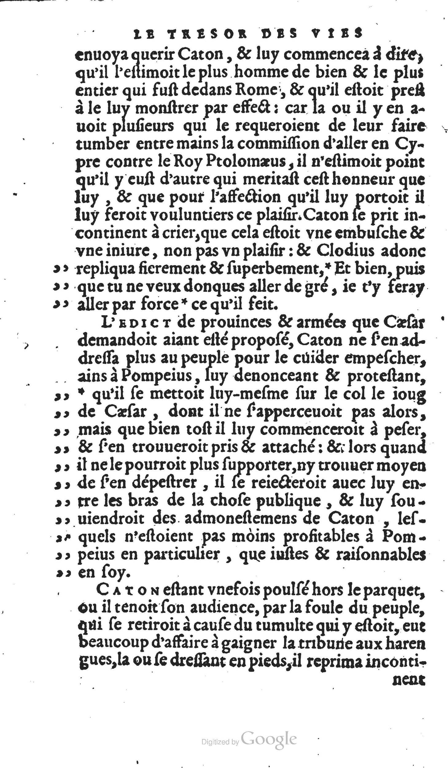 1567 - Willem Silvius - Trésor des vies de Plutarque - Anvers Musée Plantin-Moretus