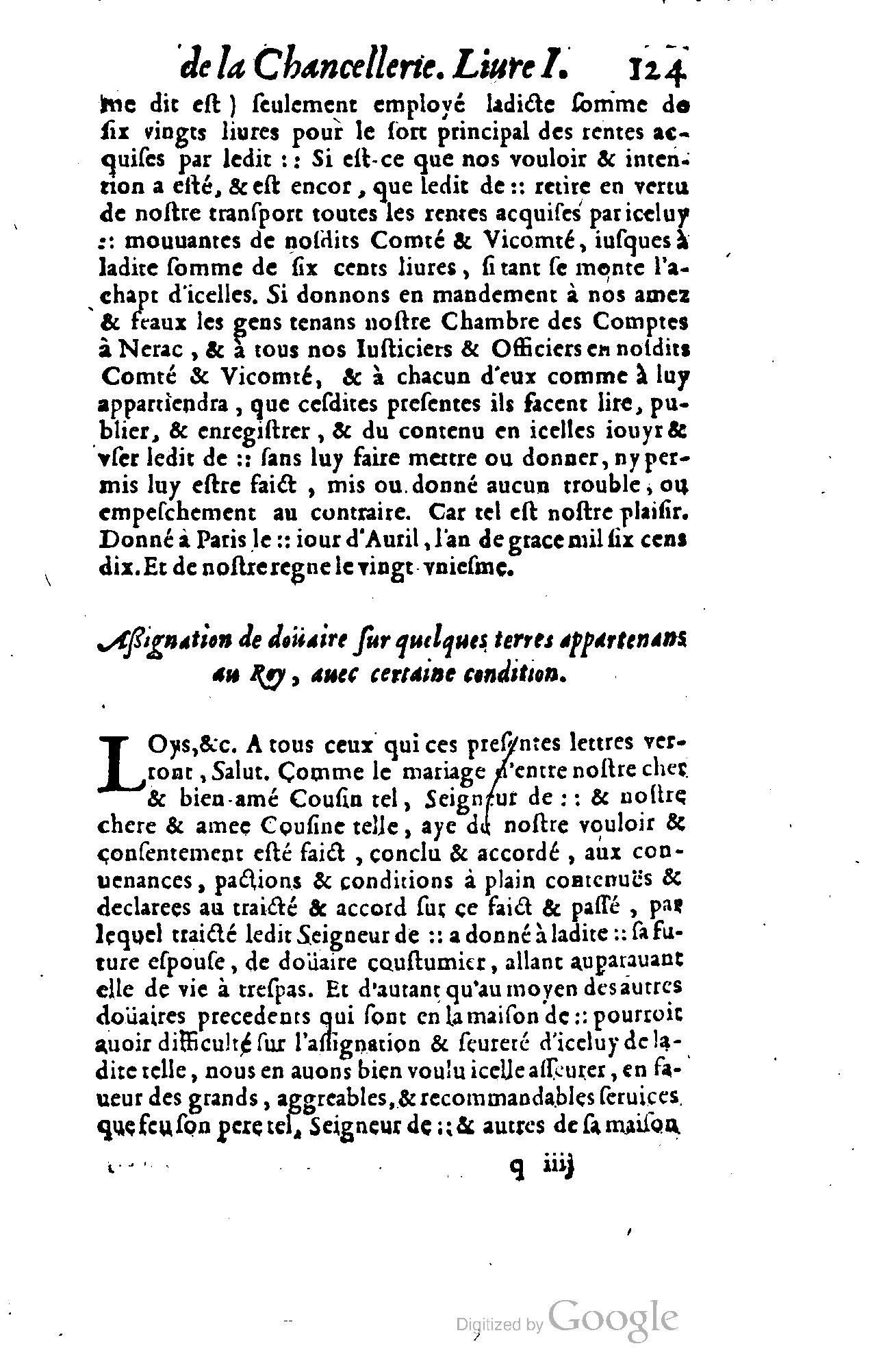 1614 - Jean Richer - Trésor du nouveau style et protocole de la chancellerie de France - BSB Munich