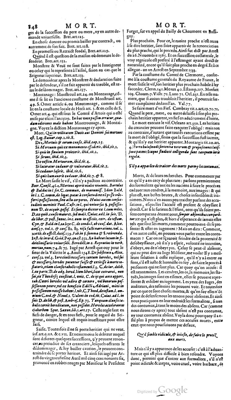 1629 - Veuve Nicolas Buon - Trésor du droit français (21754 T. 2) - BM Lyon