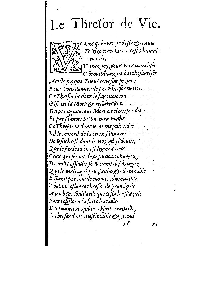 1551 - Michel Fezandat et Robert Granjon - Trésor de vie - BnF