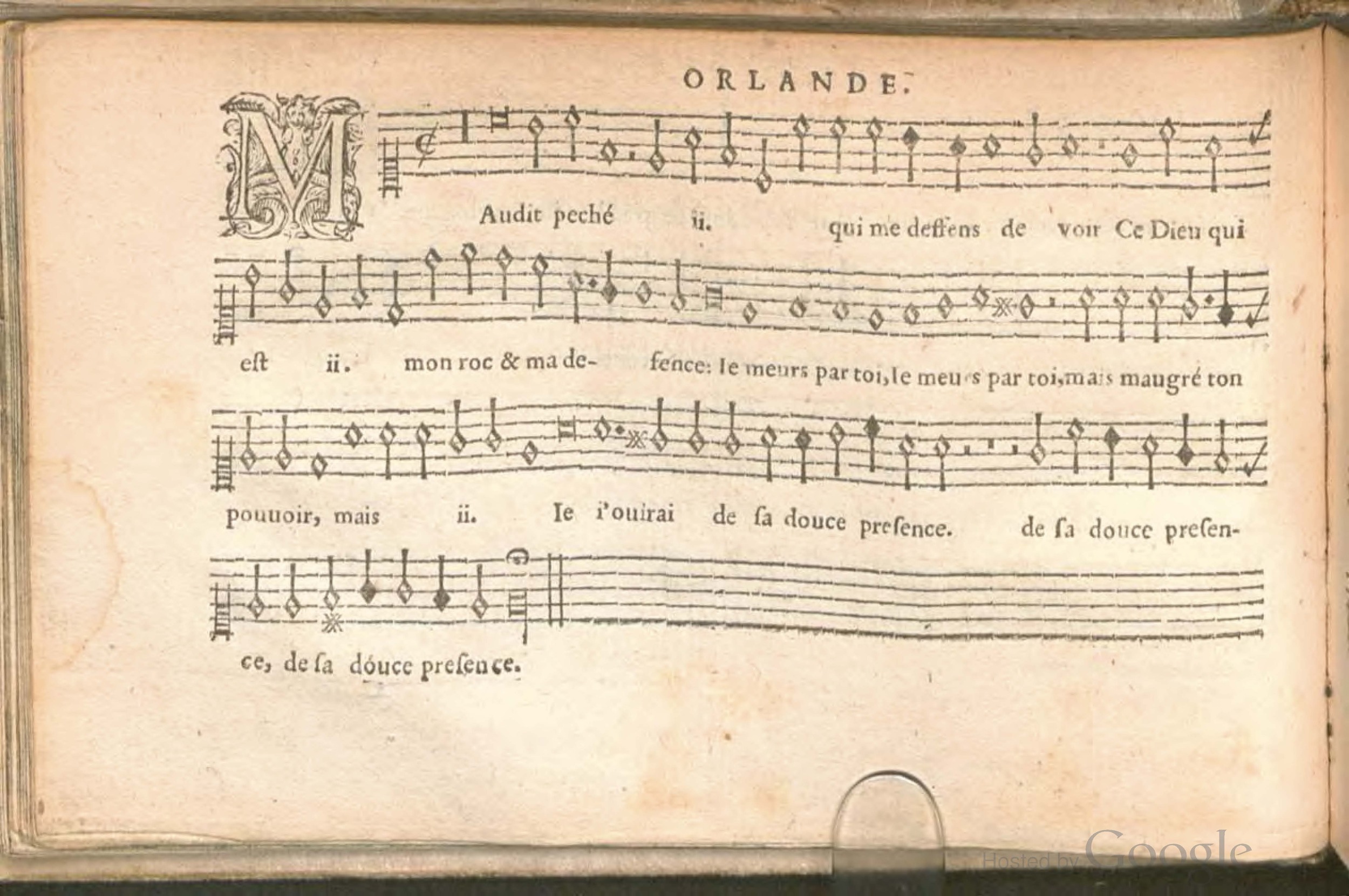 1576 - [Pierre de Saint-André] - Trésor de musique d’Orlande de Lassus Superius - BSB Munich