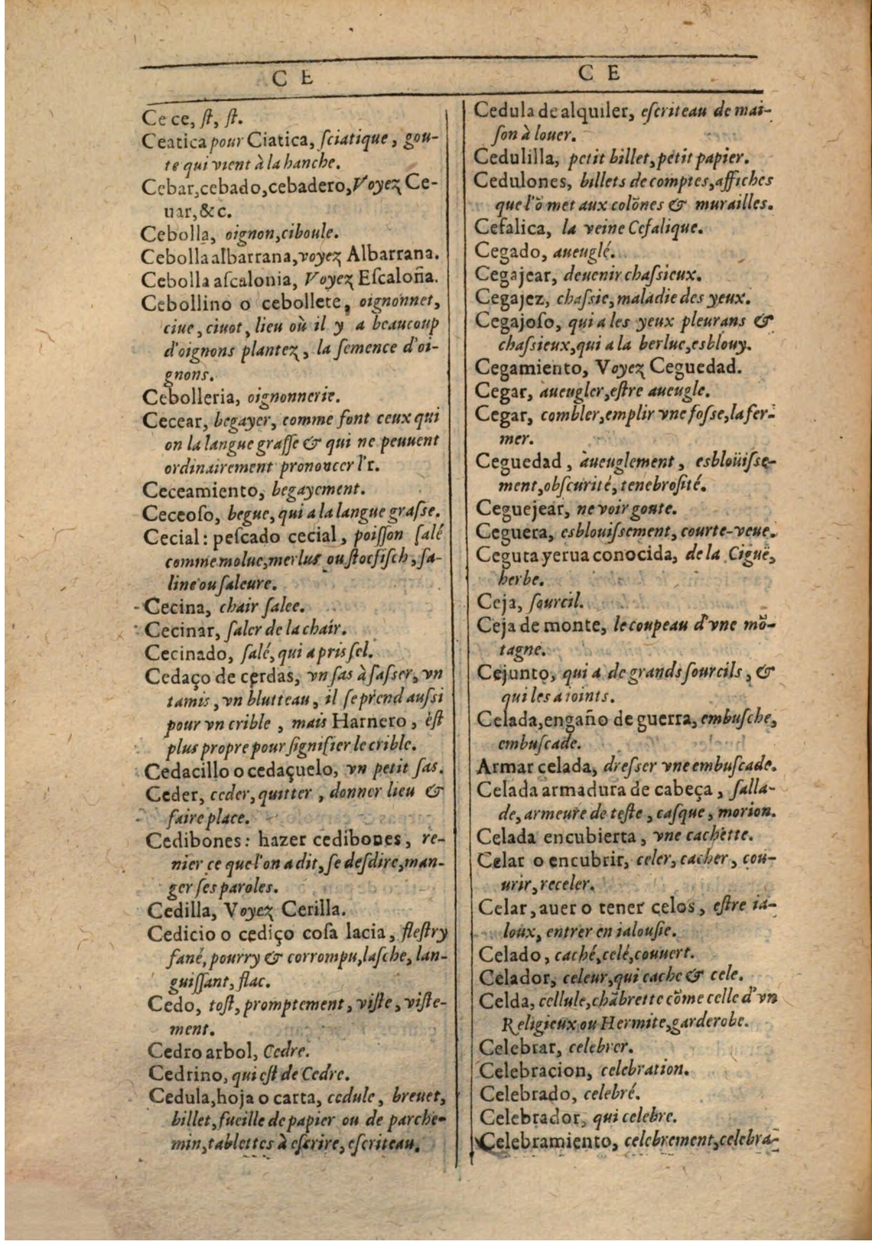 1607 - Marc Orry - Trésor des deux langues espagnole et française (Première partie) - BSB Munich 1607 - Marc Orry - Trésor des deux langues espagnole et française (Première partie) - BSB Munich